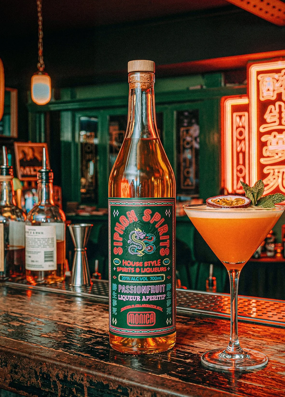 SIPHON SPIRITS x MONICA PASSIONFRUIT LIQUEUR | 700mL | 20% ALC VOL