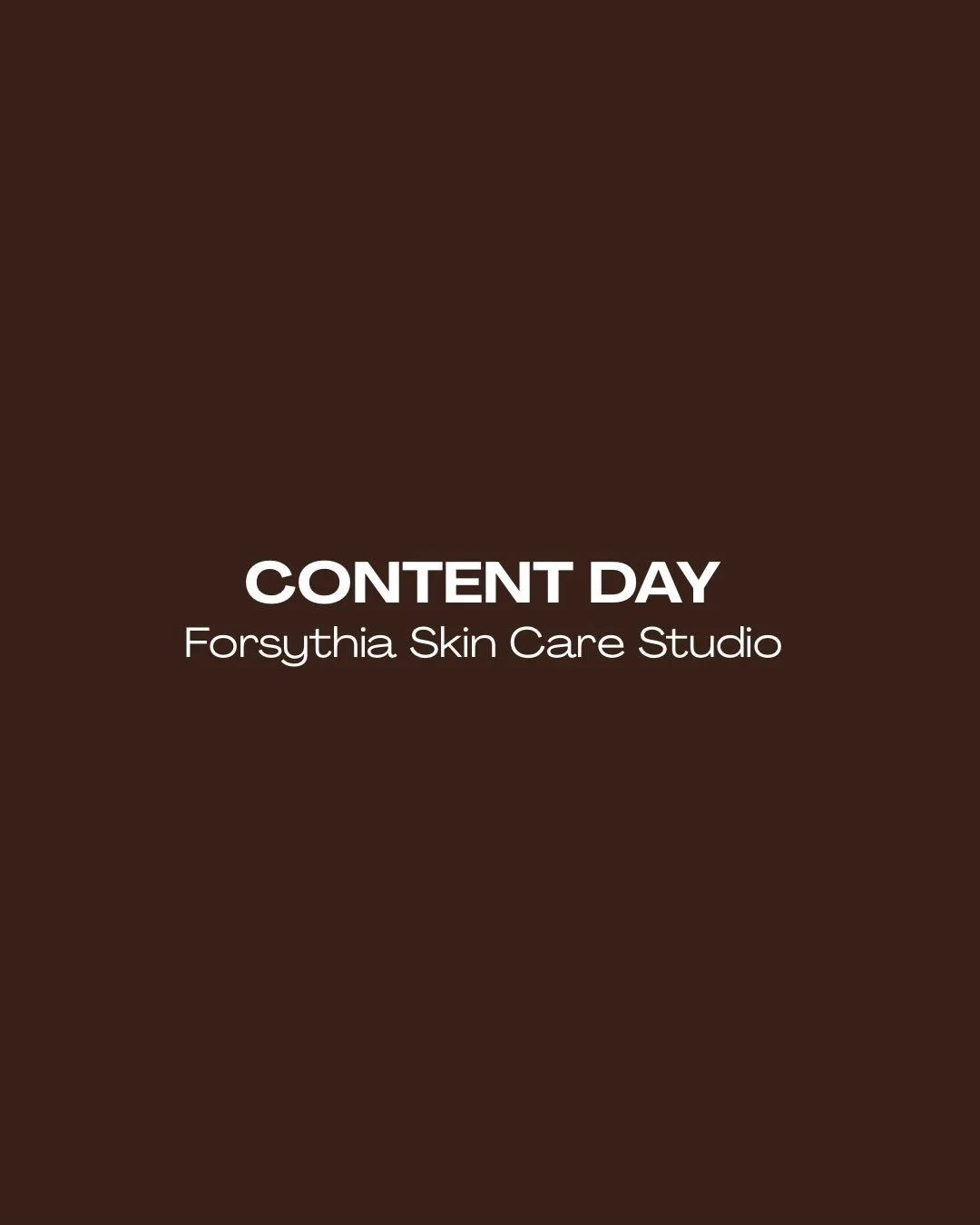Content day at Forsythia Skin Care Studio🌿✨

behind the camera and a whole lot of glow in front of it