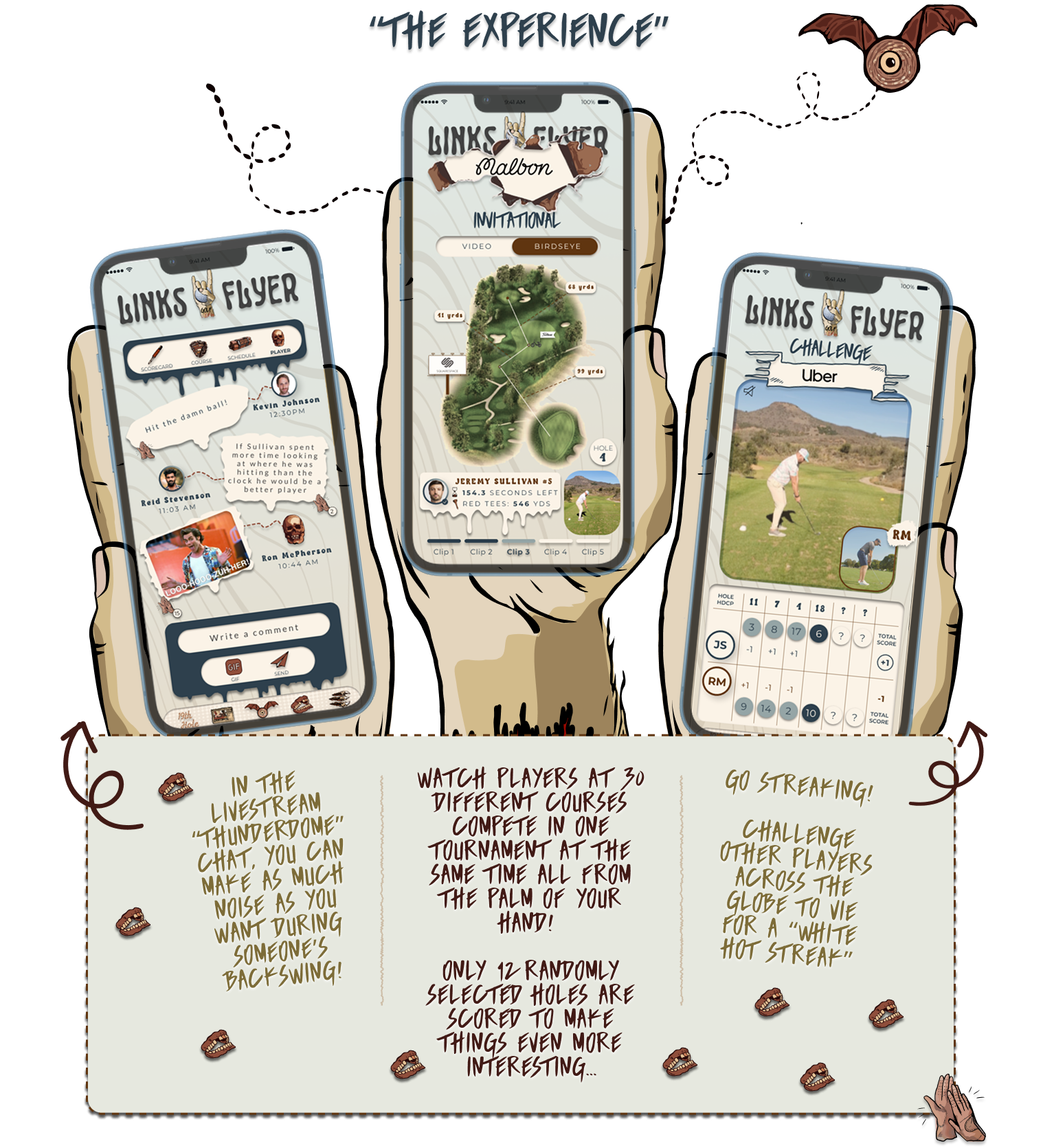 LFG Golf App Links Flyer Golf