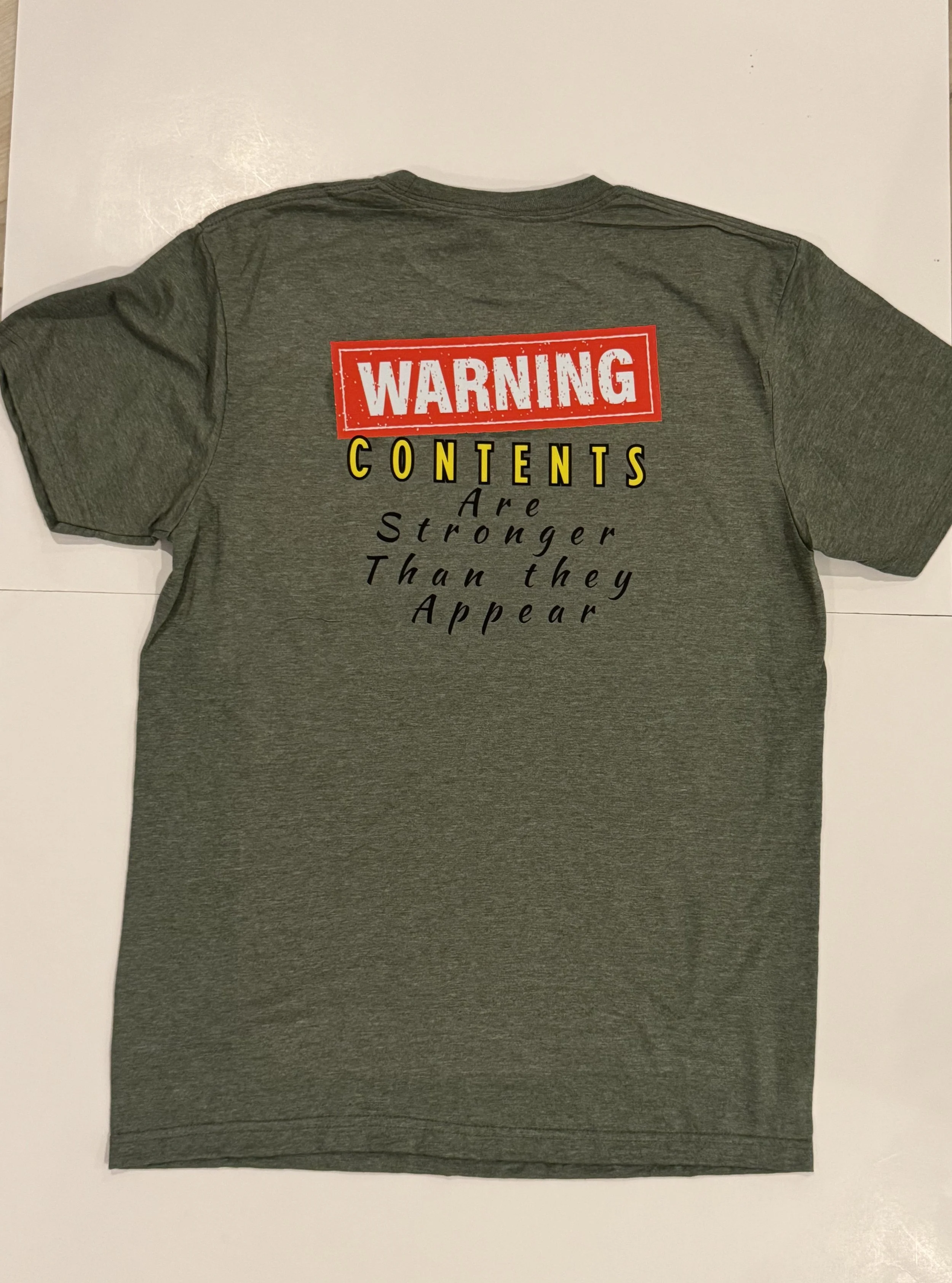 Warning Contents Are Stronger Women's Gym Wear