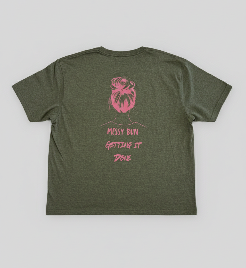 Messy Bun Getting It Done Women's Gym T-Shirt