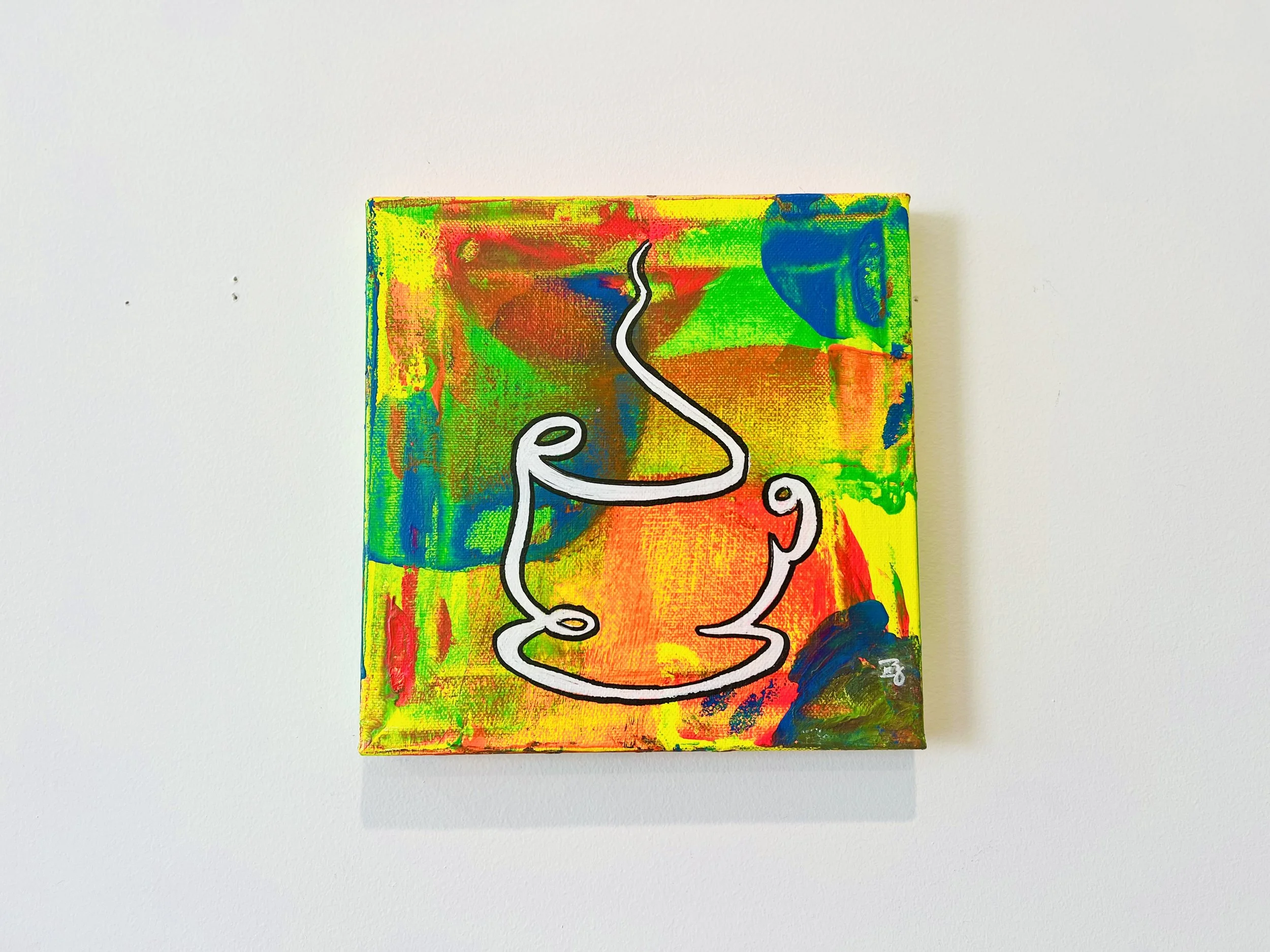 Neon Brew
Neon Glow in the dark piece