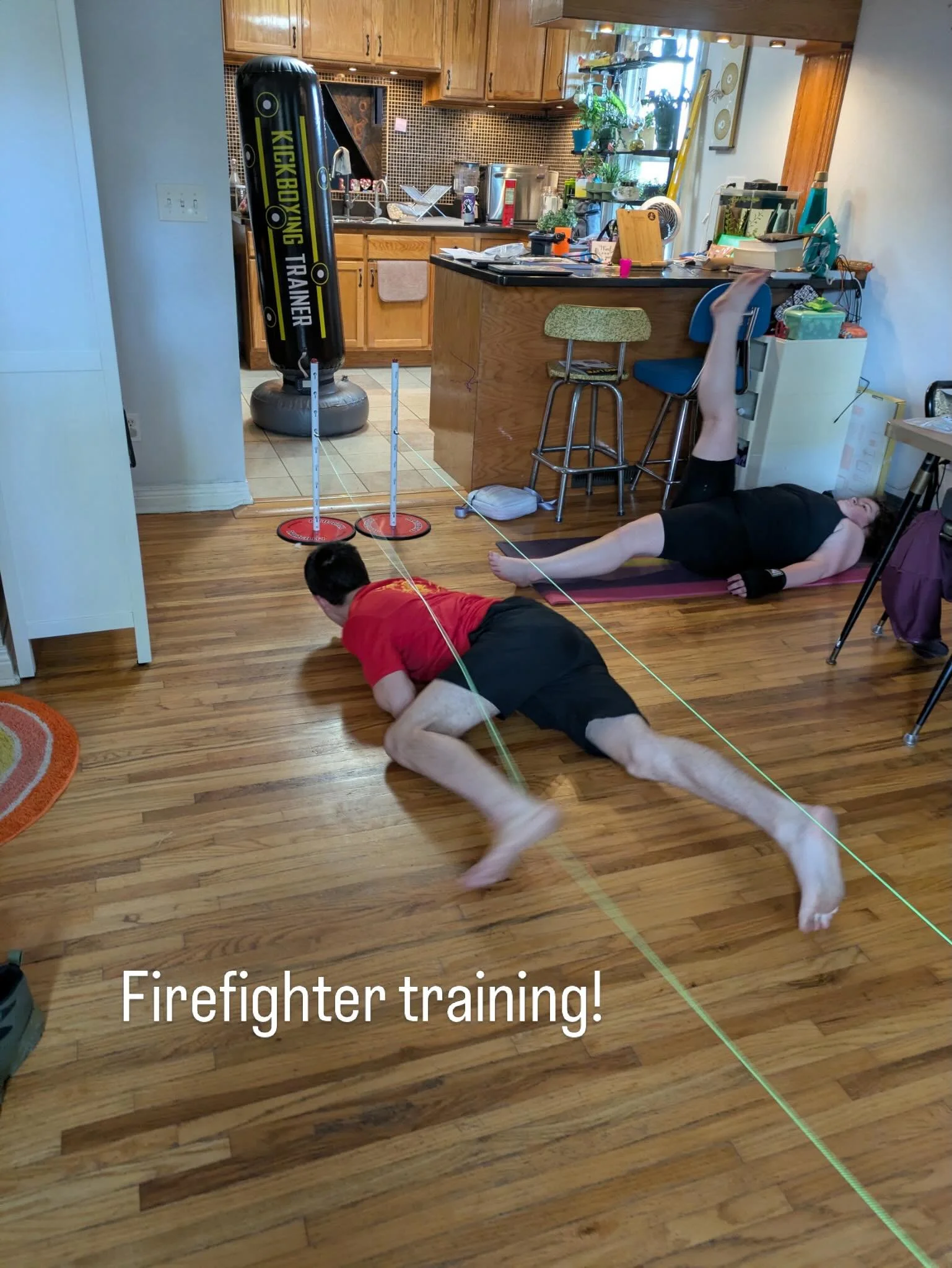 This family bought a set of TruAgility to help one son prepare for firefighter school at @fvccfirescience, and the other son to work on strength 🤙🏼#firefighter #prepare #strong #agility #mytruability