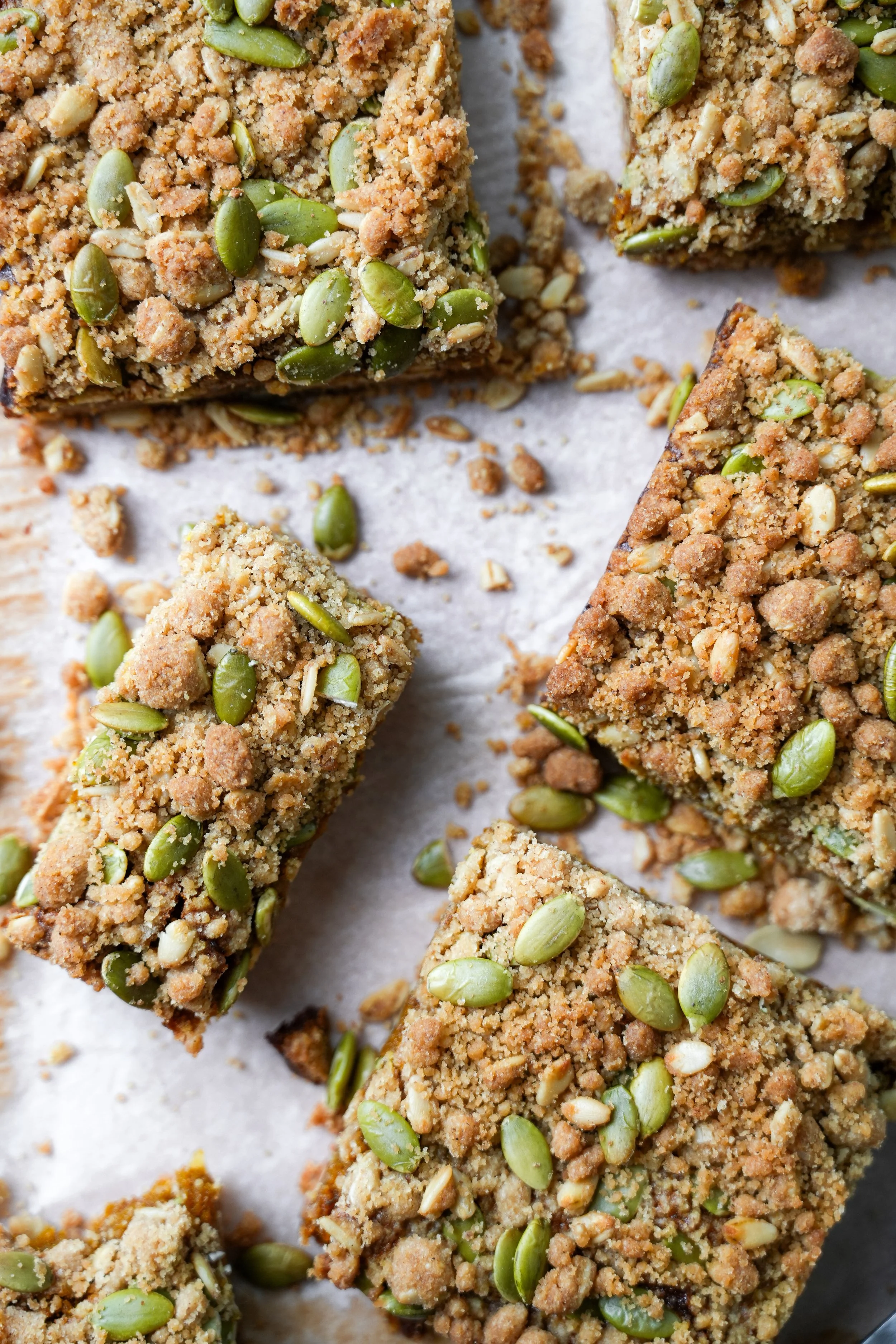 Spiced Pumpkin Crumble Slice