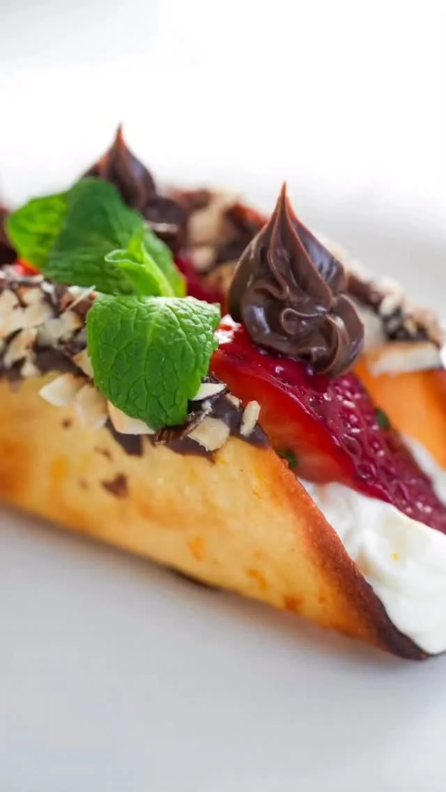 Chocolate Strawberry Tacos