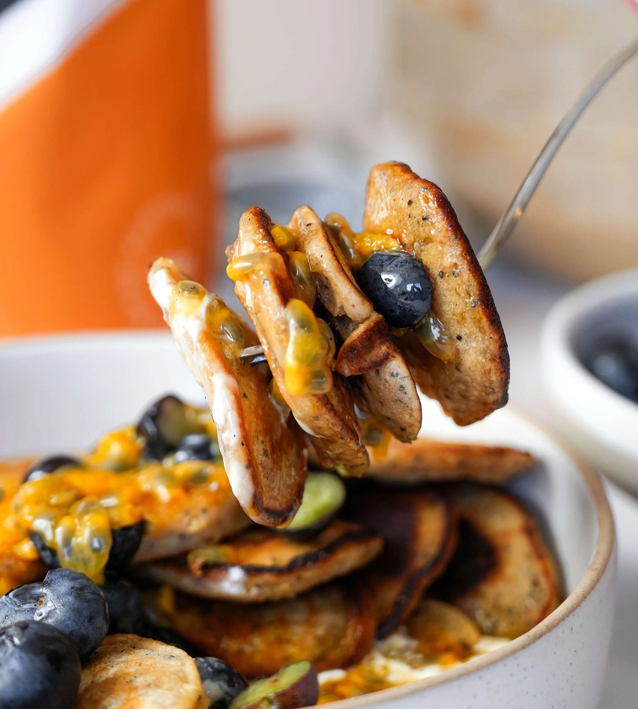 Mini Orange &amp; Poppyseed Protein Pancakes&nbsp;