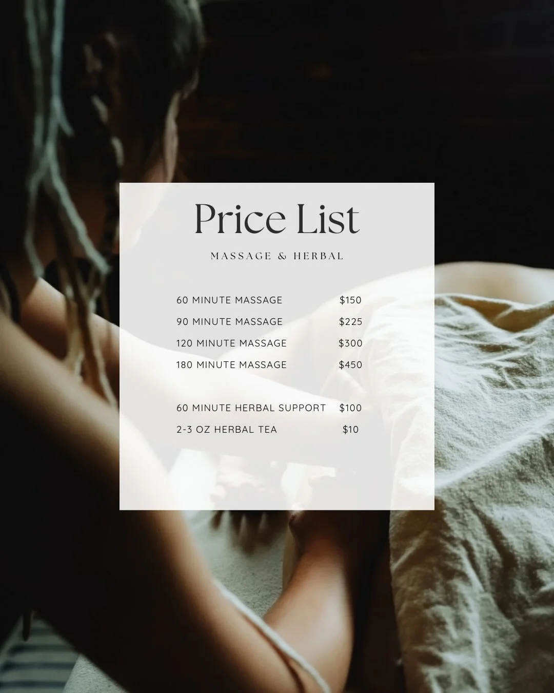 Prices going into 2026 ✨💆🌀