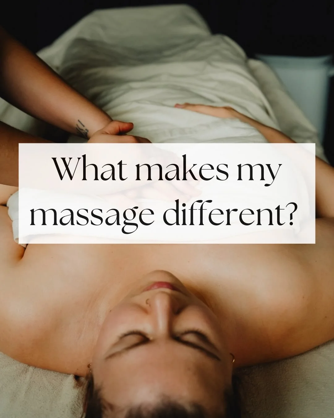 What makes my massage different? 🌀💆&zwj;♀️ Here&rsquo;s a look into my uniqueness 🤍