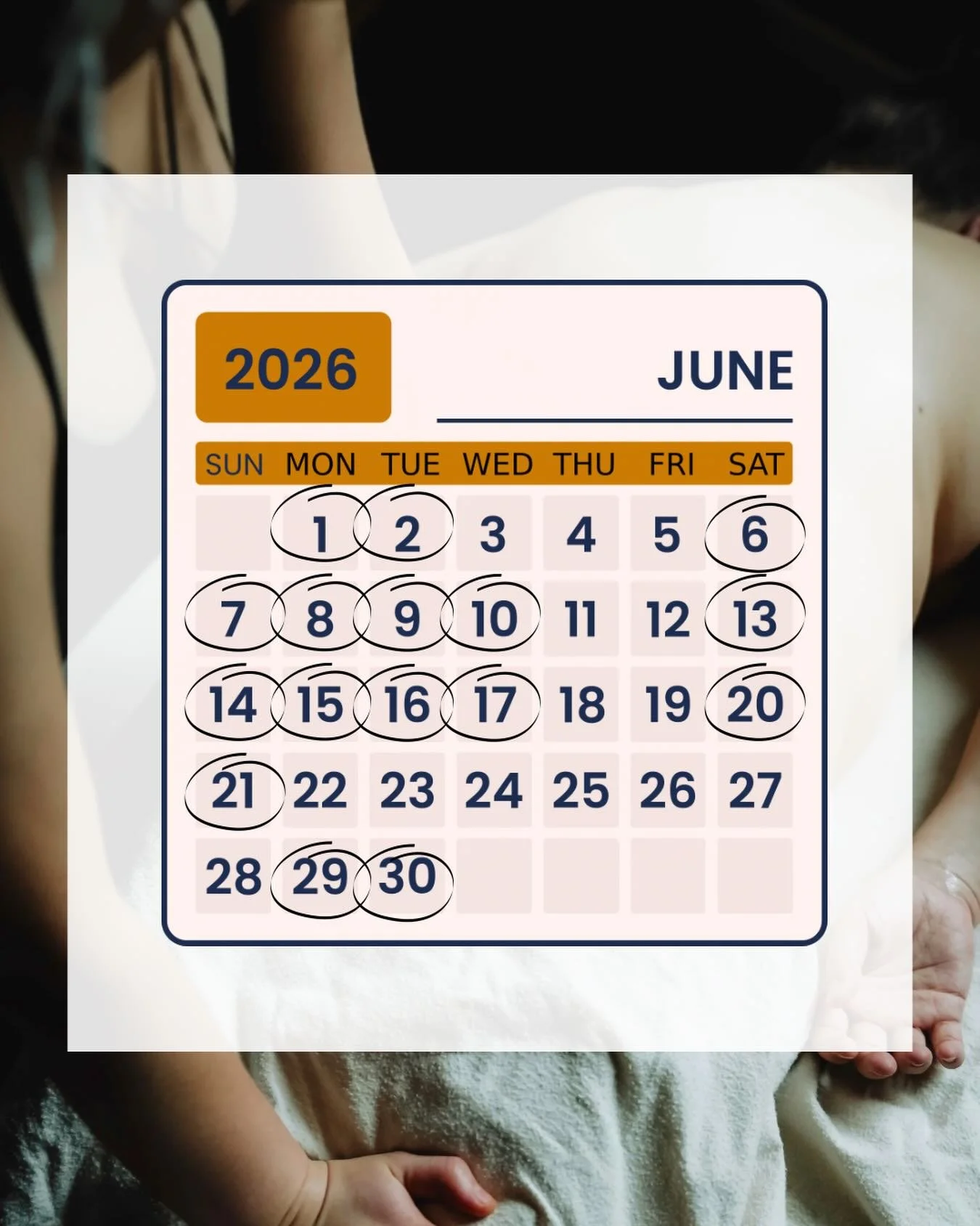 Let&rsquo;s chat about my June schedule 🦋🌀

I just completed my training in chest and breast massage 🎉In June I&rsquo;ll continue my training in Sarga (hence taking a week off)!

My schedule is still Monday-Wednesday, with one appointment availabl