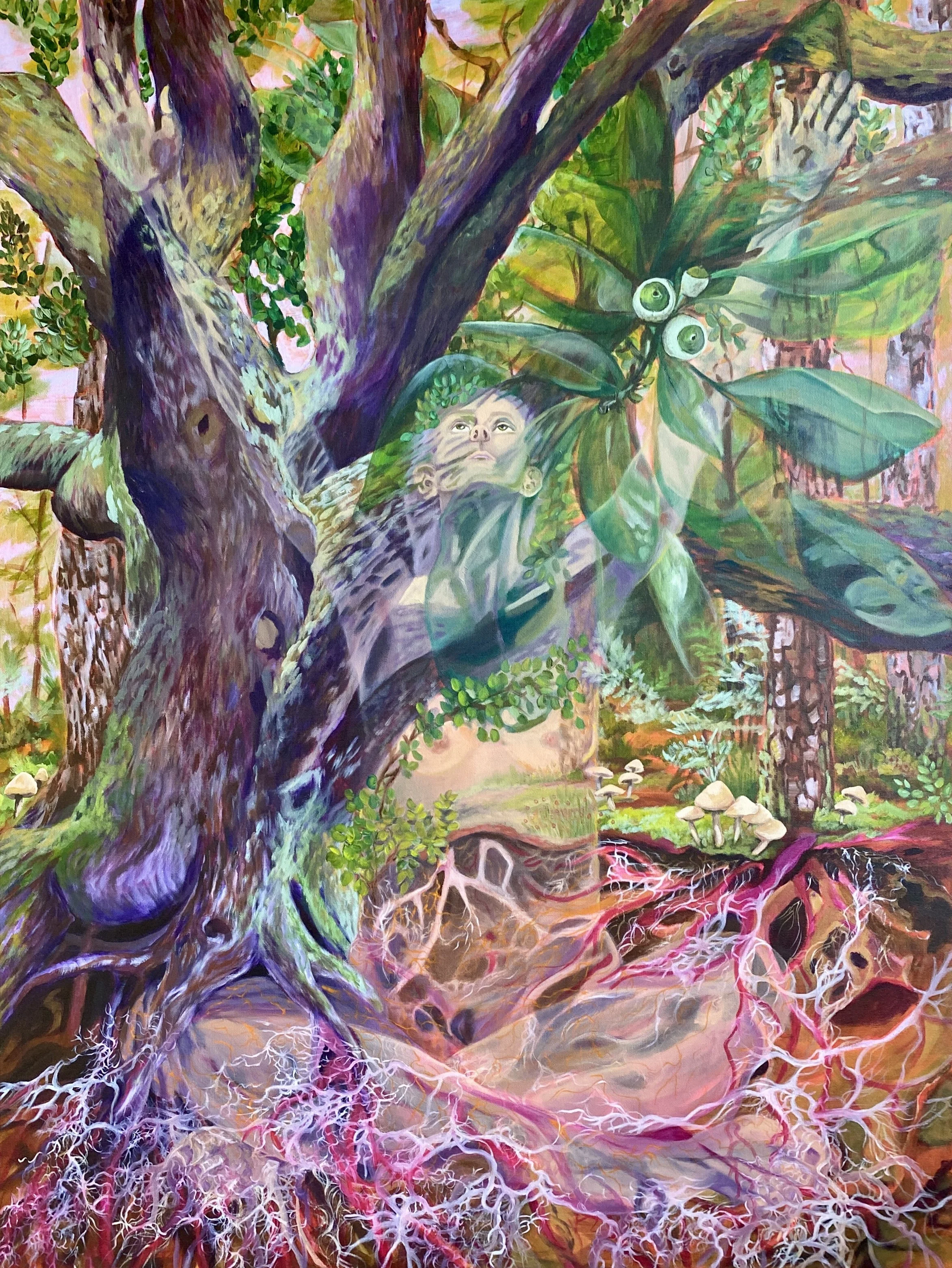 YADAH, 2026
acryli and oil on canvas
48" x 36"