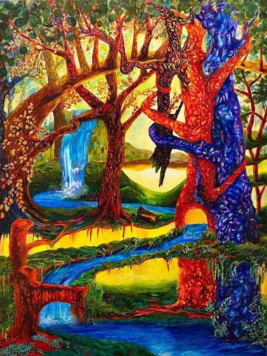 INOSCULATION, 2026
acrylic on canvas
40" x 30"