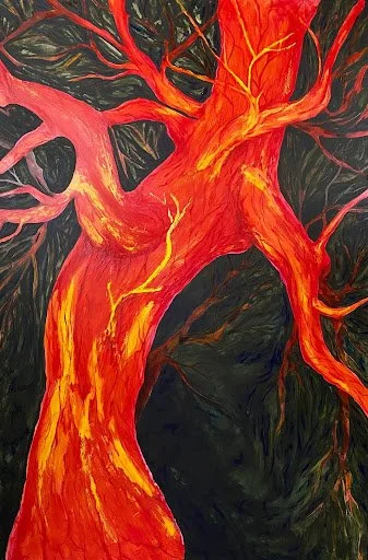 NAKED SOUL, 2026
acrylic on masonite
72" x 48"