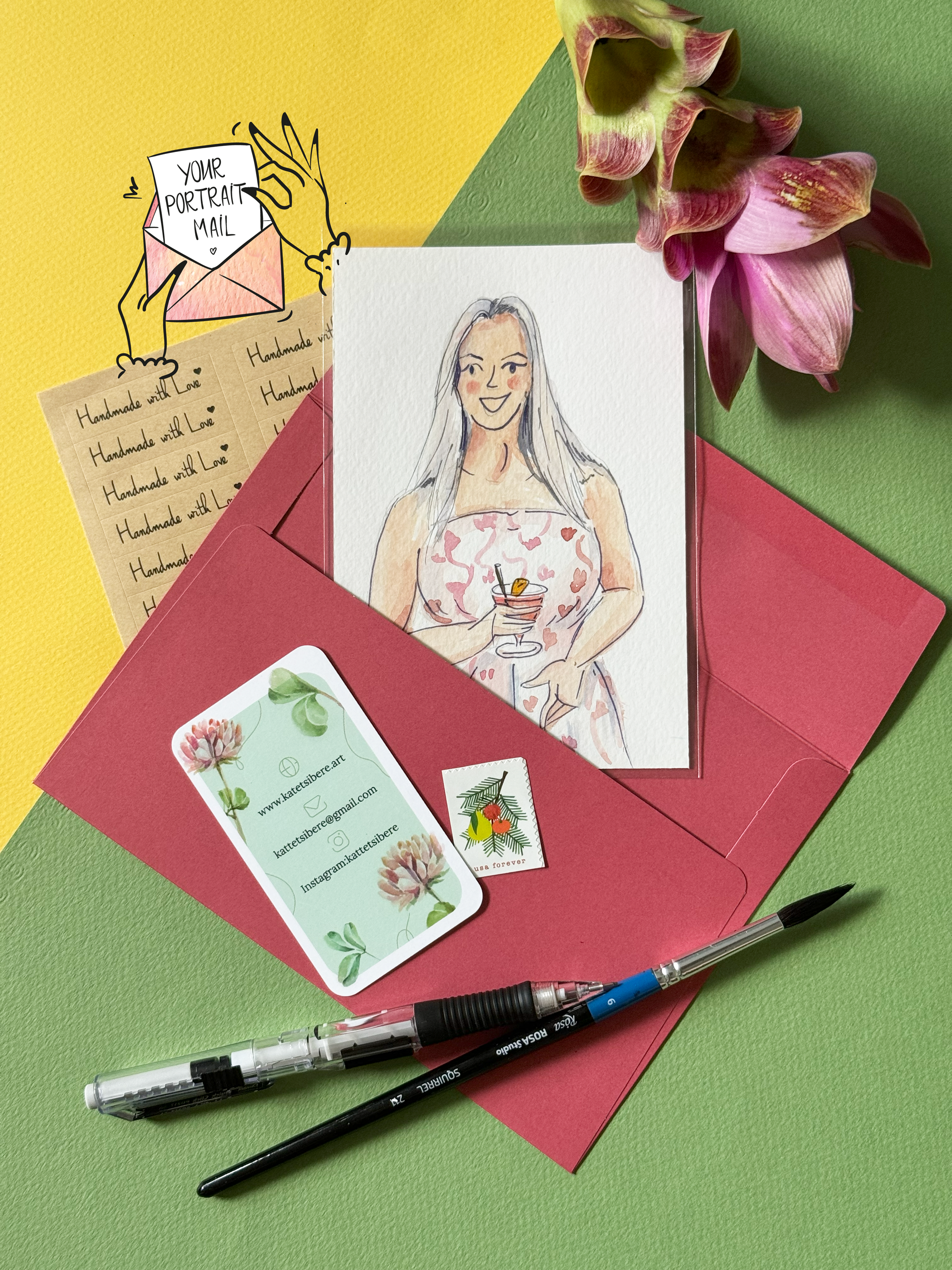 Custom Portrait Mail