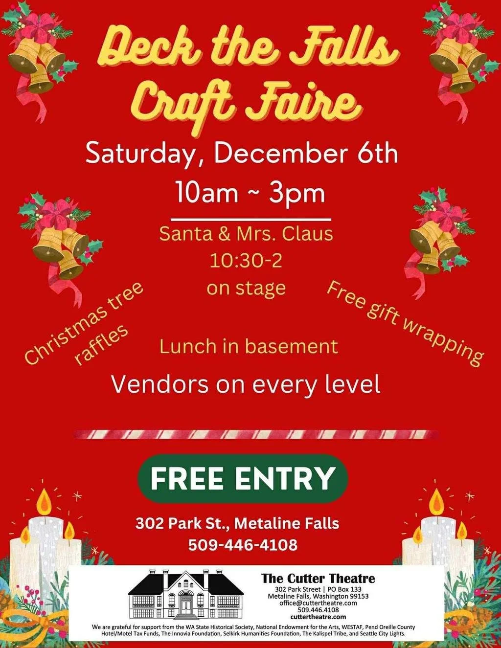 DECK THE FALLS CRAFT FAIR METALINE FALLS