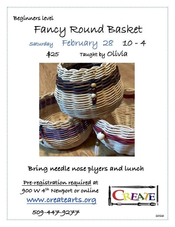 FANCY ROUND BASKET 