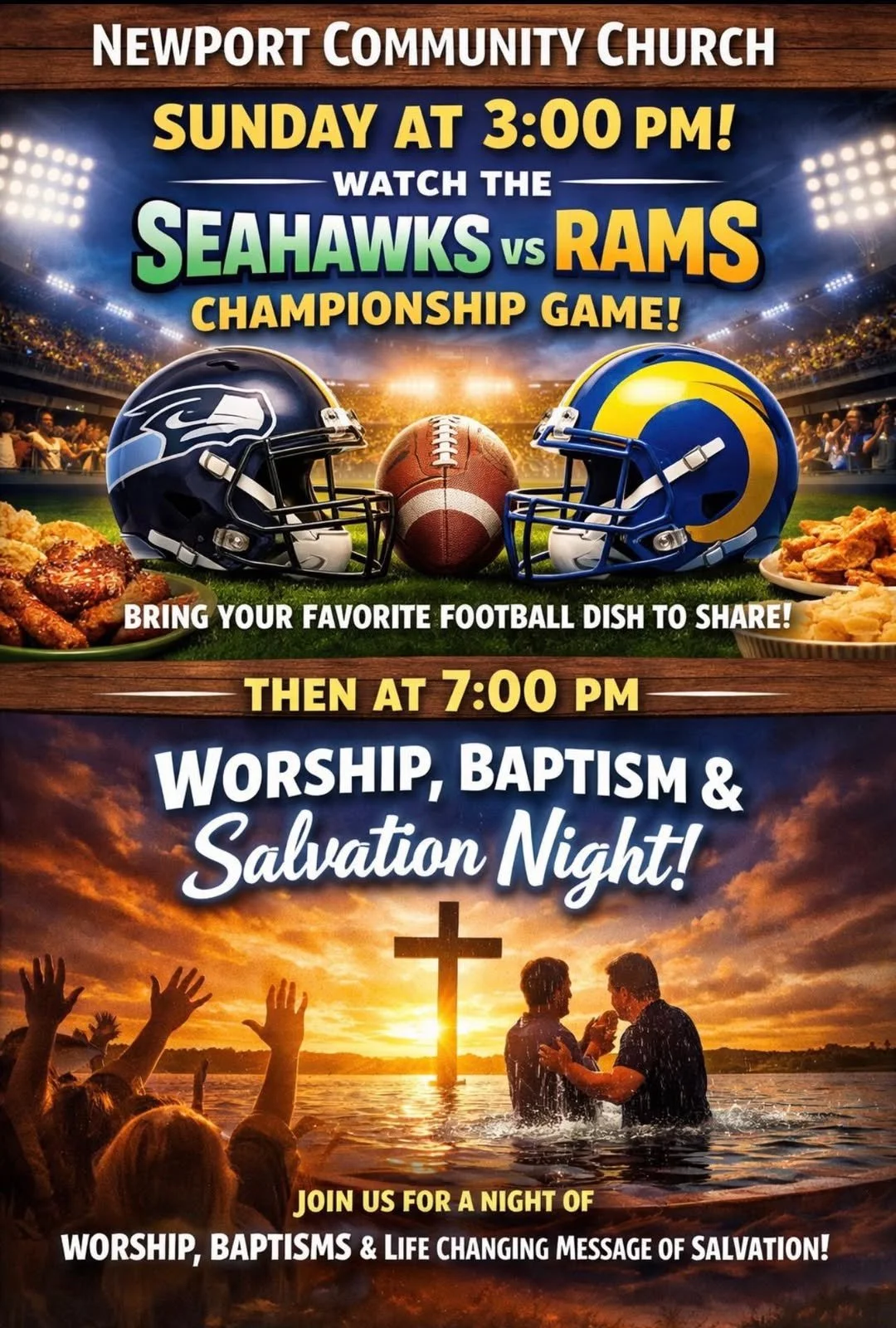 SALVATION AND FOOTBALL NIGHT