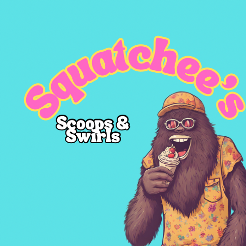 SQUATCHEE'S SCOOPS & SWIRLS
Indulge in our sweet, creamy ice cream  and fro-yo treats, as well as our amazing bubble tea today!