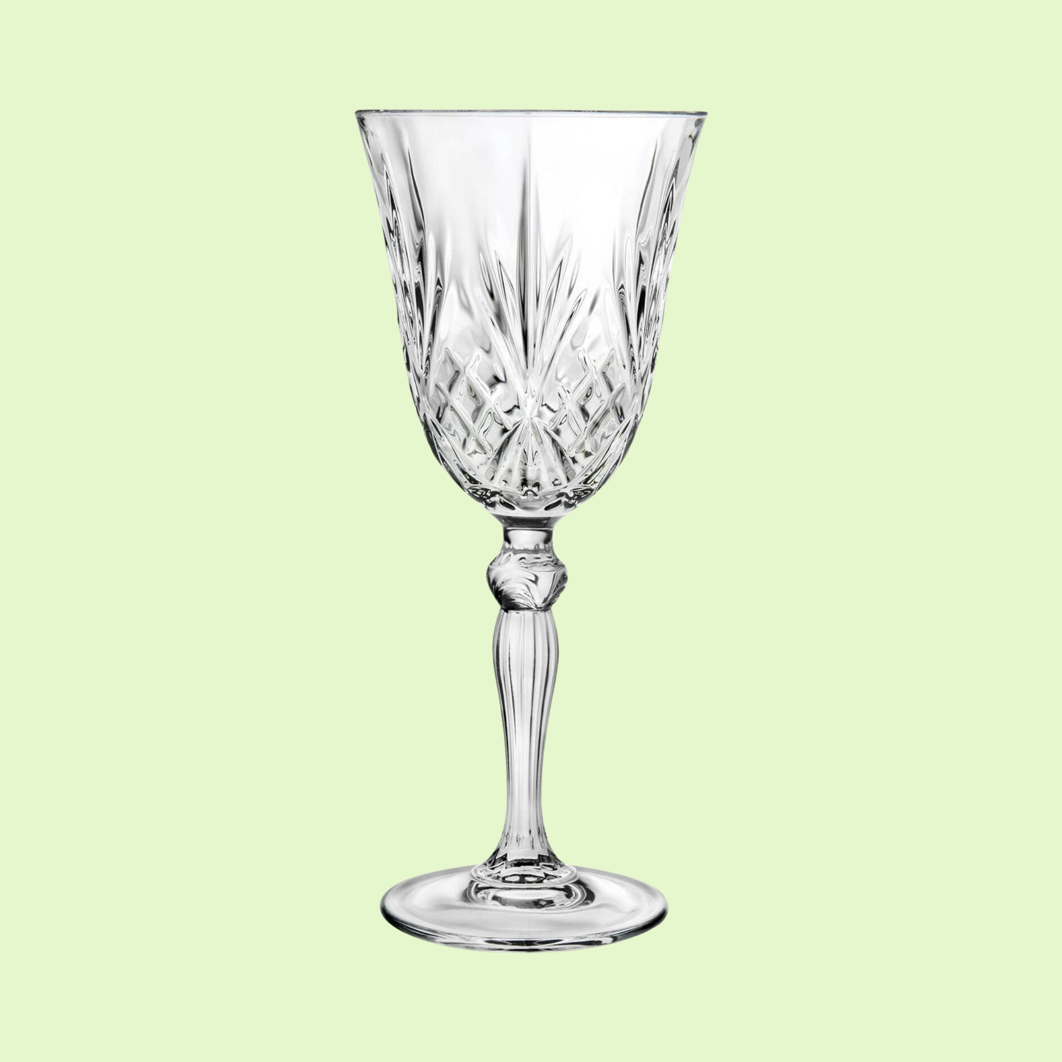 Vintage Crystal Wine Glass