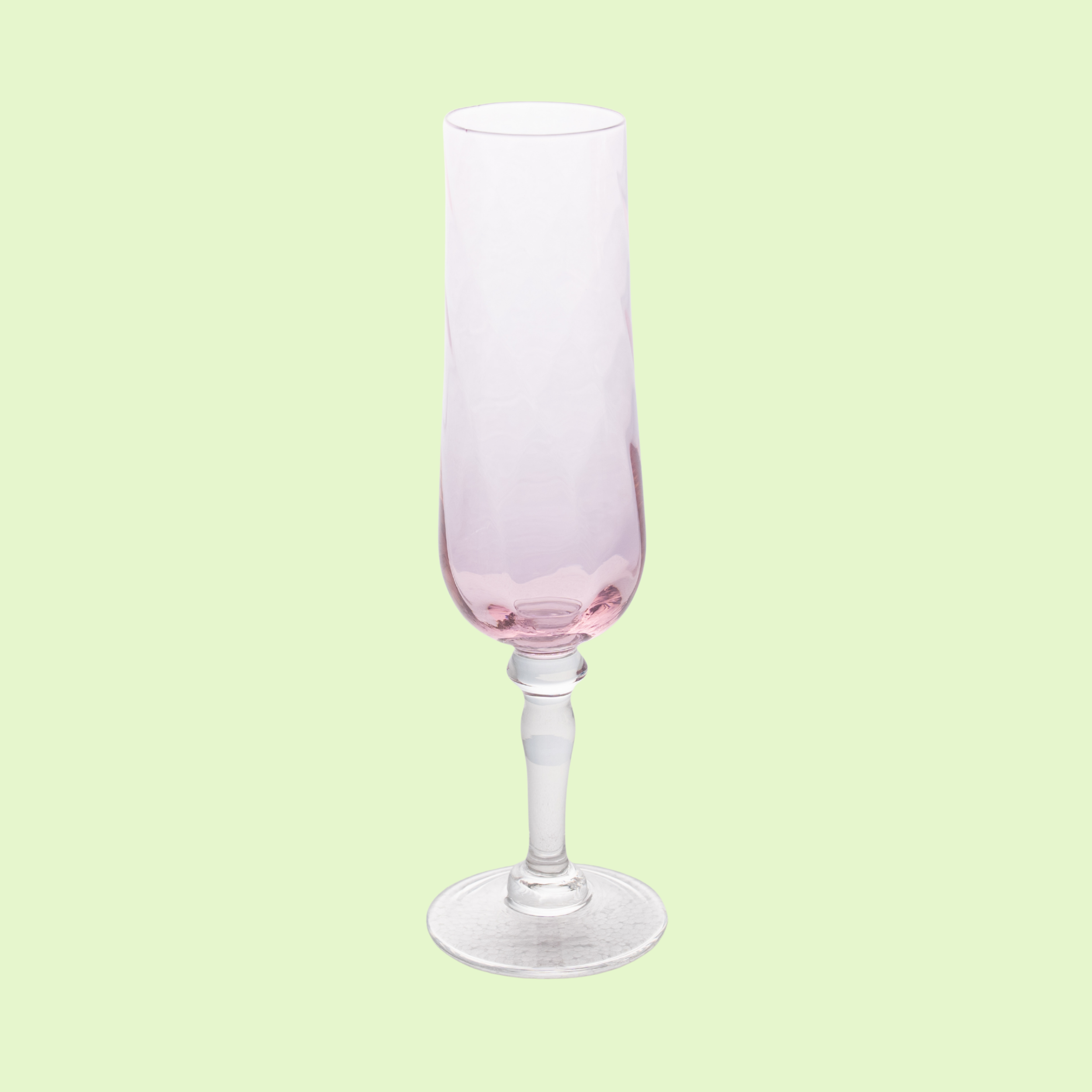 Pink Vintage Champagne Glass