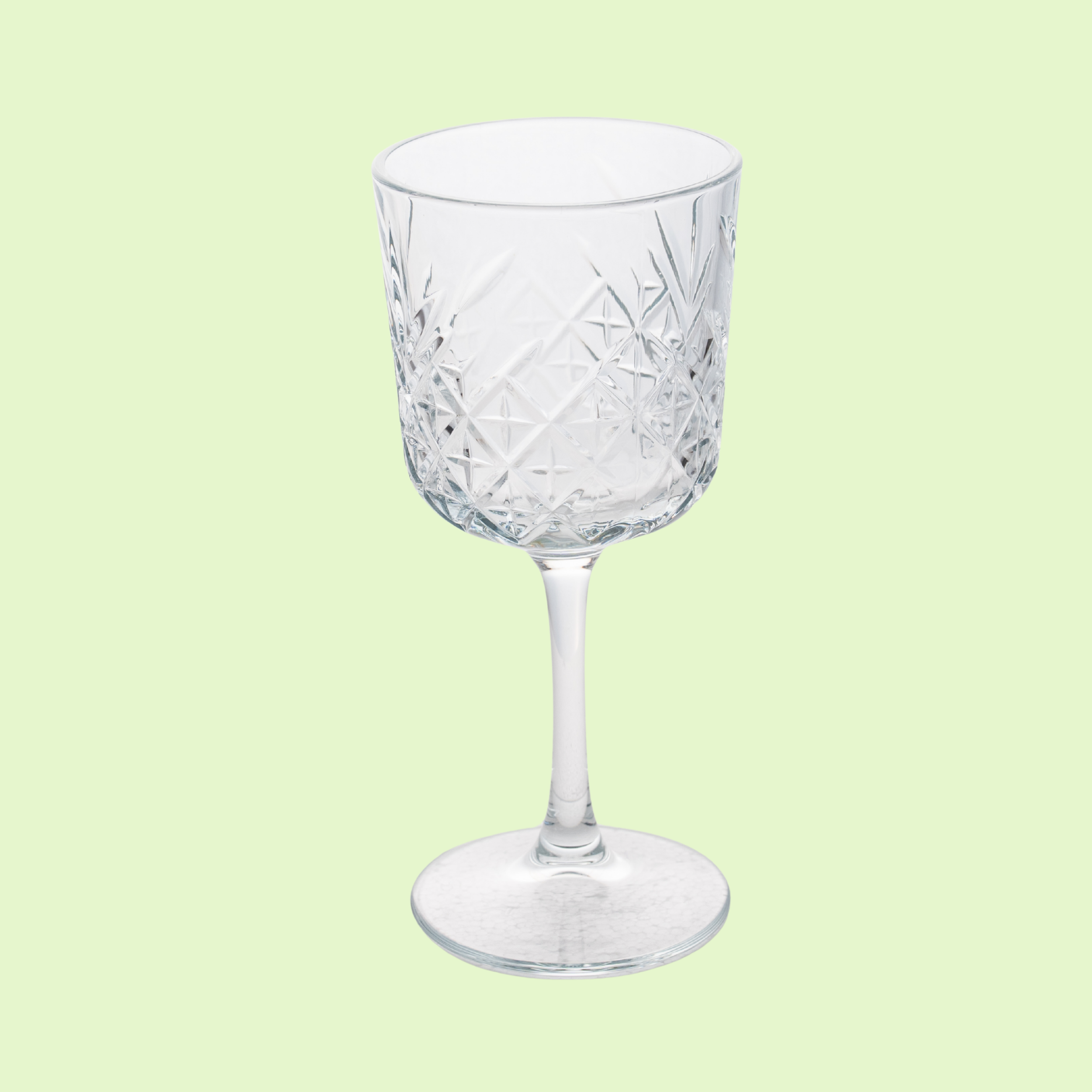 Cut Wine Glass