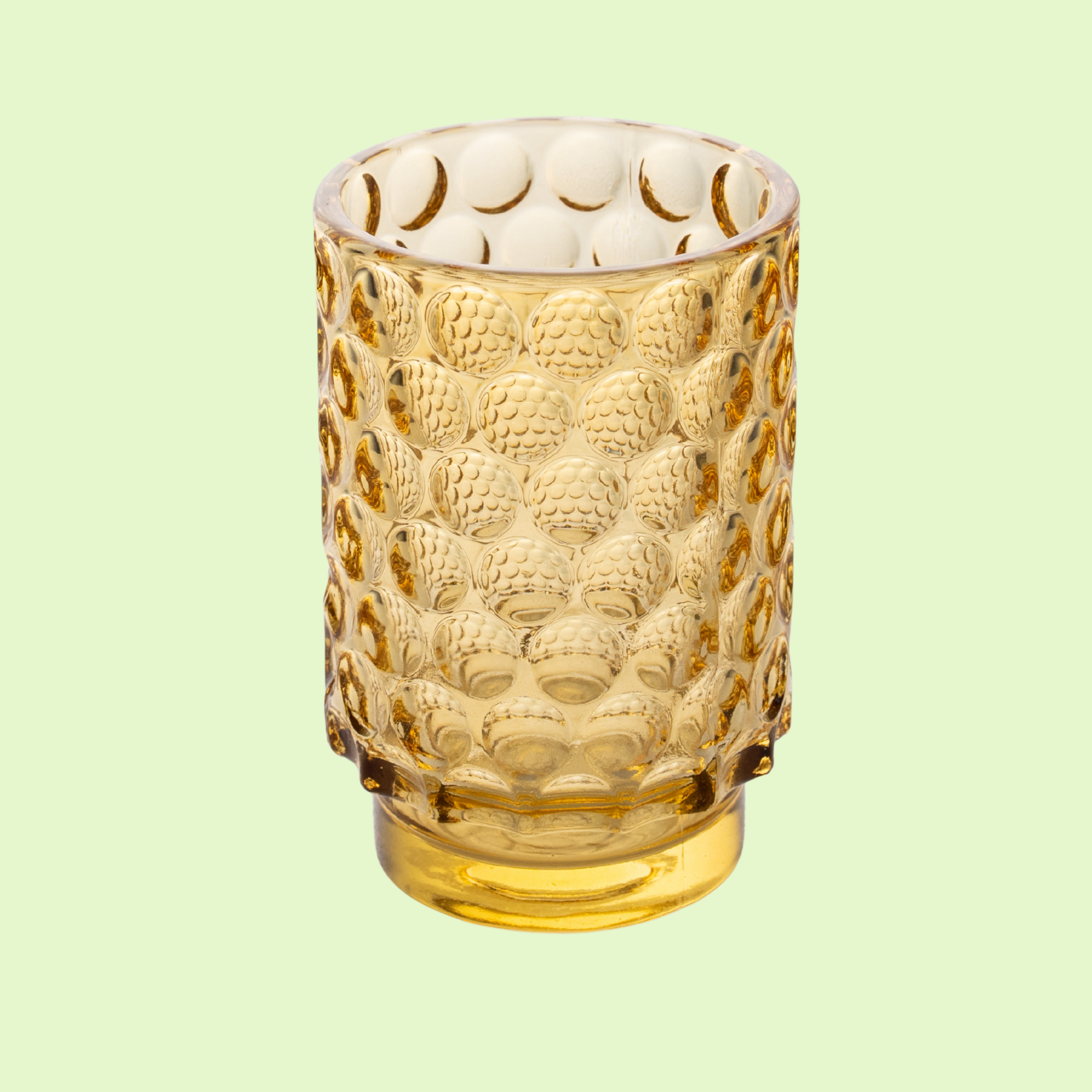 Large Amber Tea Light Holder