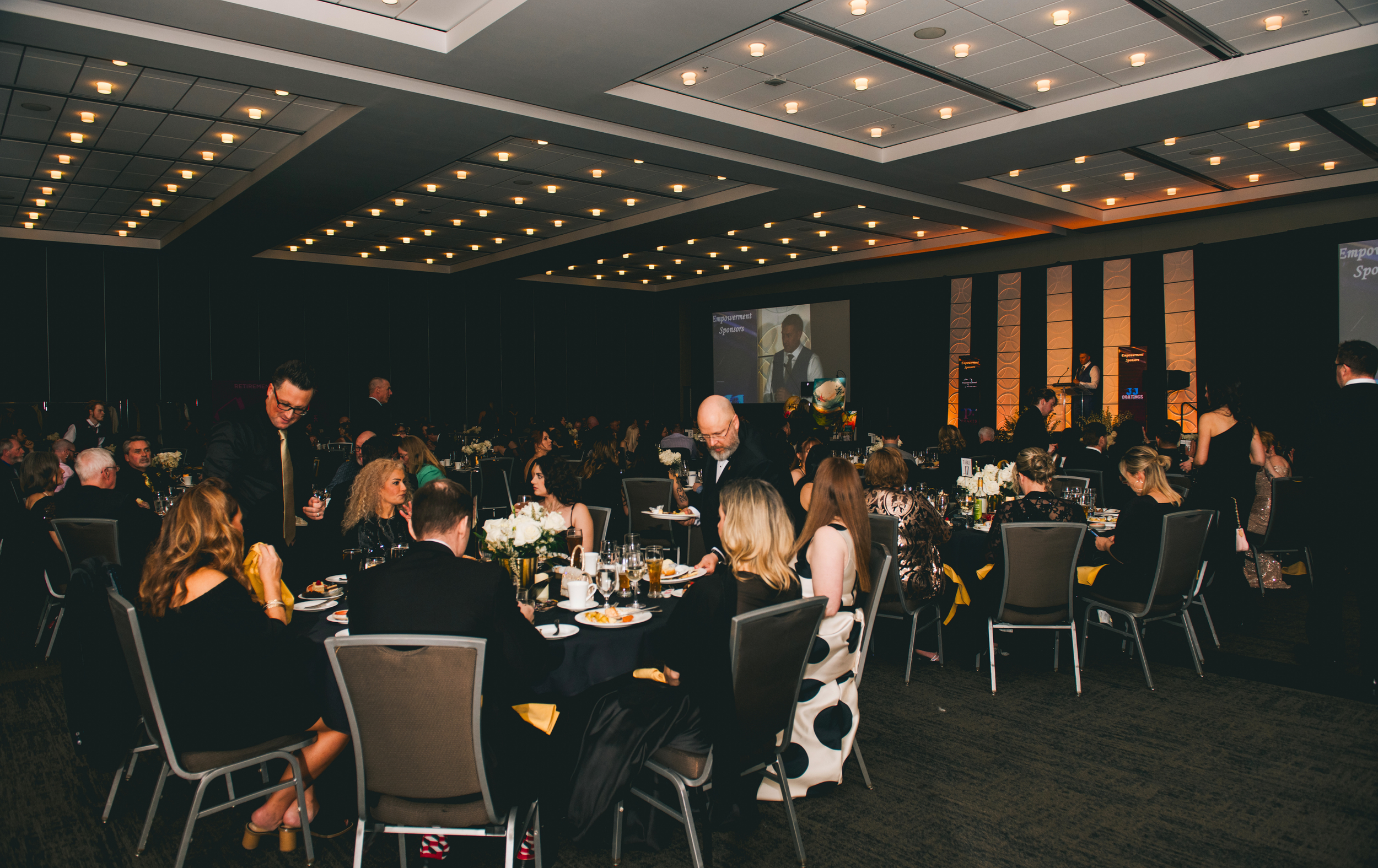 Full venue view of the MS Nation An Evening for MS fundraising gala in Edmonton