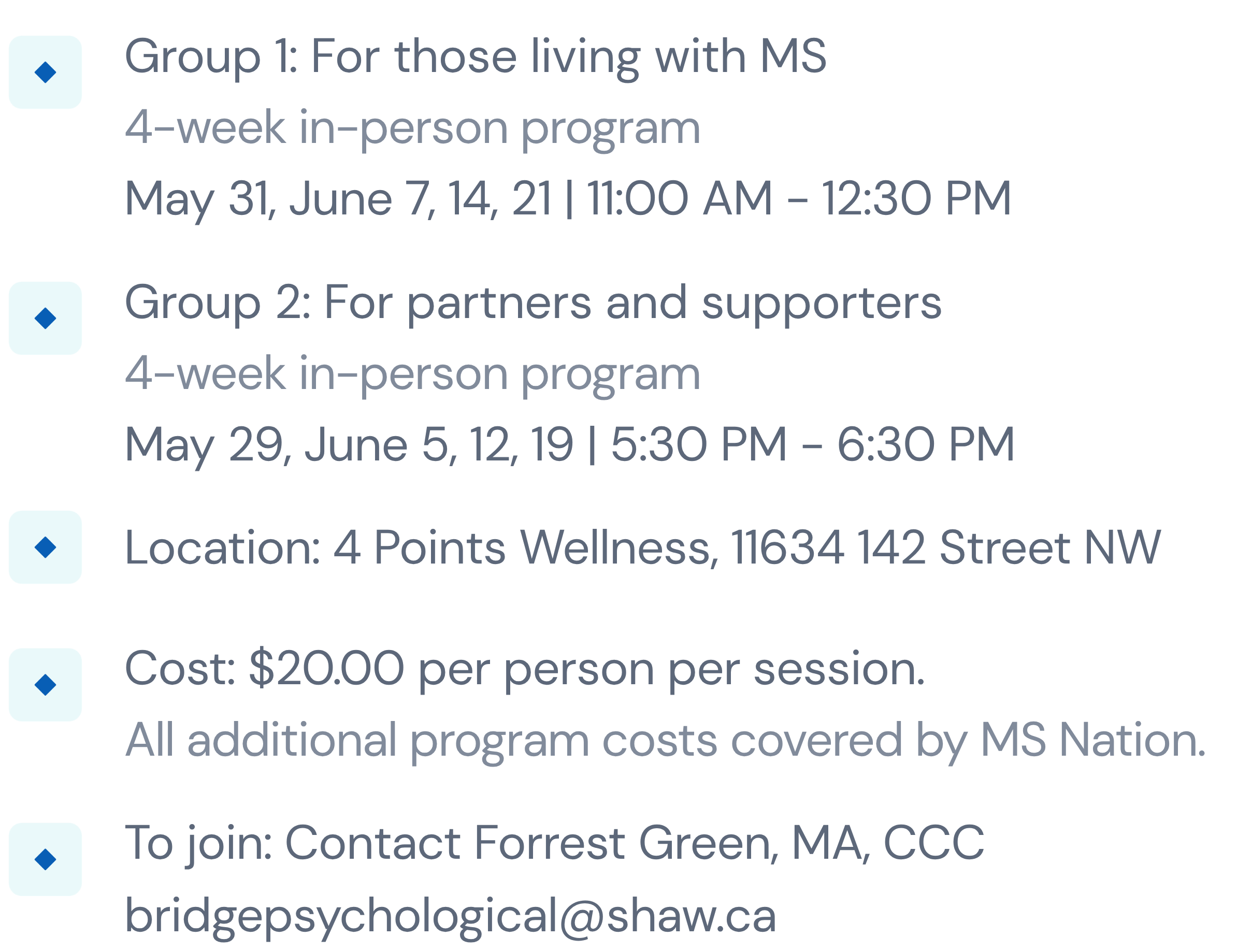 MS Nation New Program Info