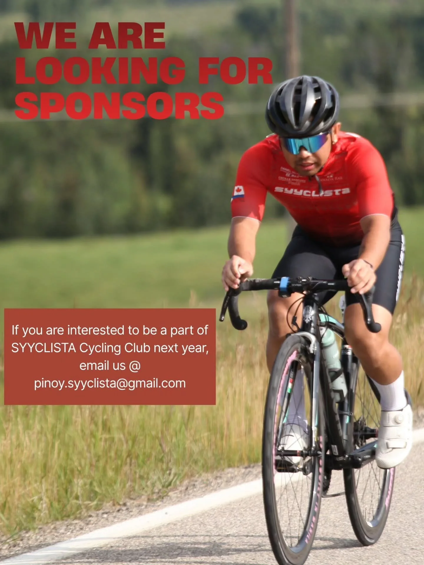 Time for our sponsorship campaign for next season!

If you or your company are interested to partner with SYYCLISTA Cycling Club, send us an email so we can give you more info!

Let's do something great together!