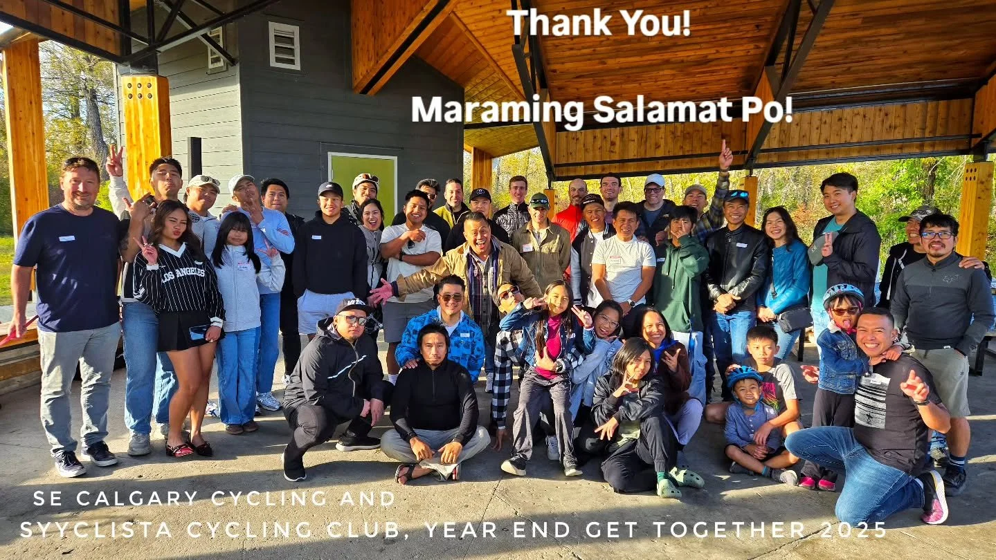 We wrapped up the 2025 Cycling Season with our Annual Year End Get Together. 

It was great to see our friends again and share our favorite foods in the table. 🫡

We also appreciated our Sponsors and supporters who had our back this year. 🙏

We rec