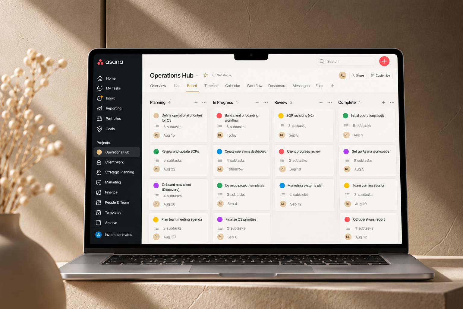 CRM & Client Workflow Optimization