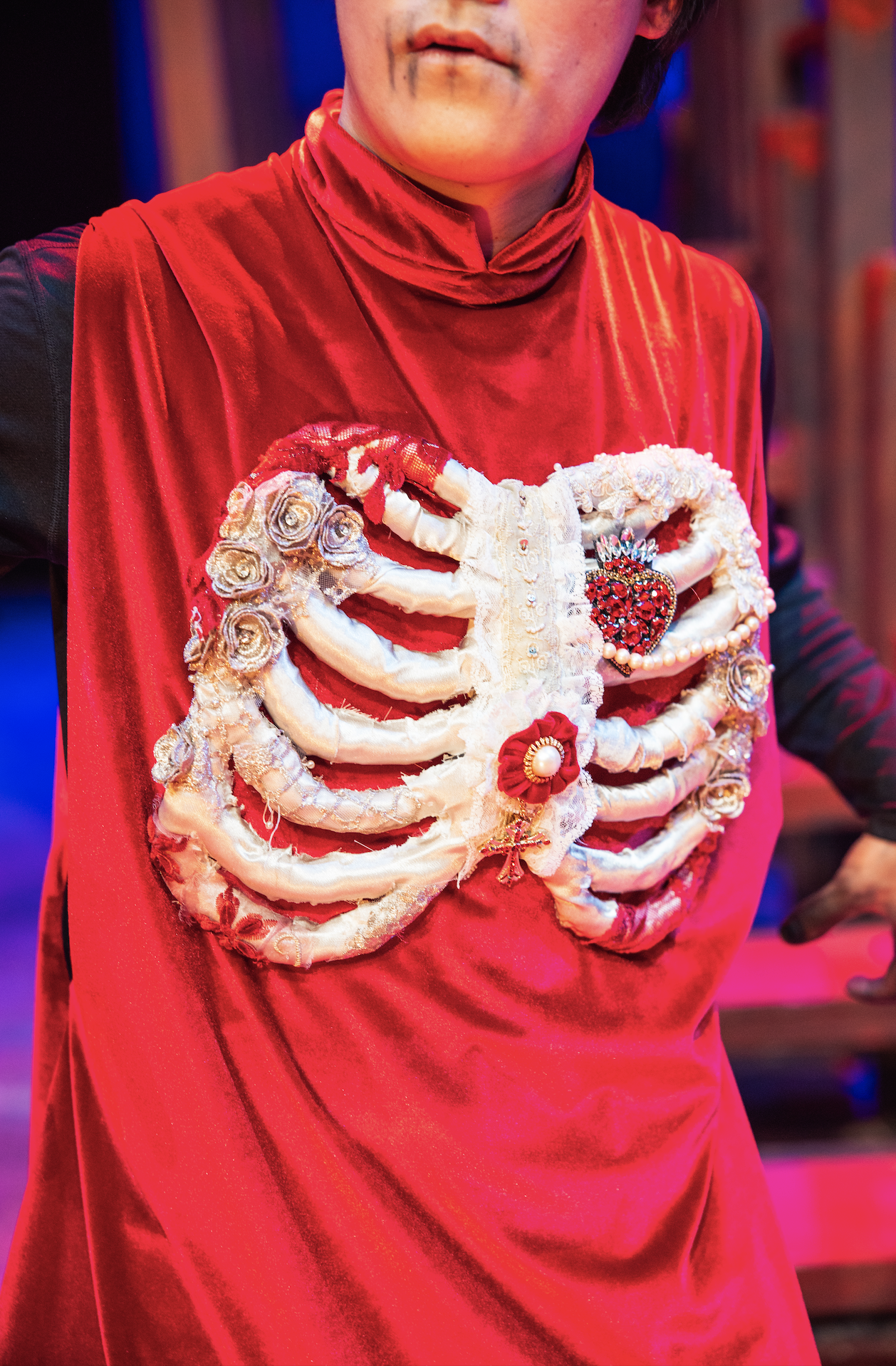 Ribcage Chestpiece complete on stage
