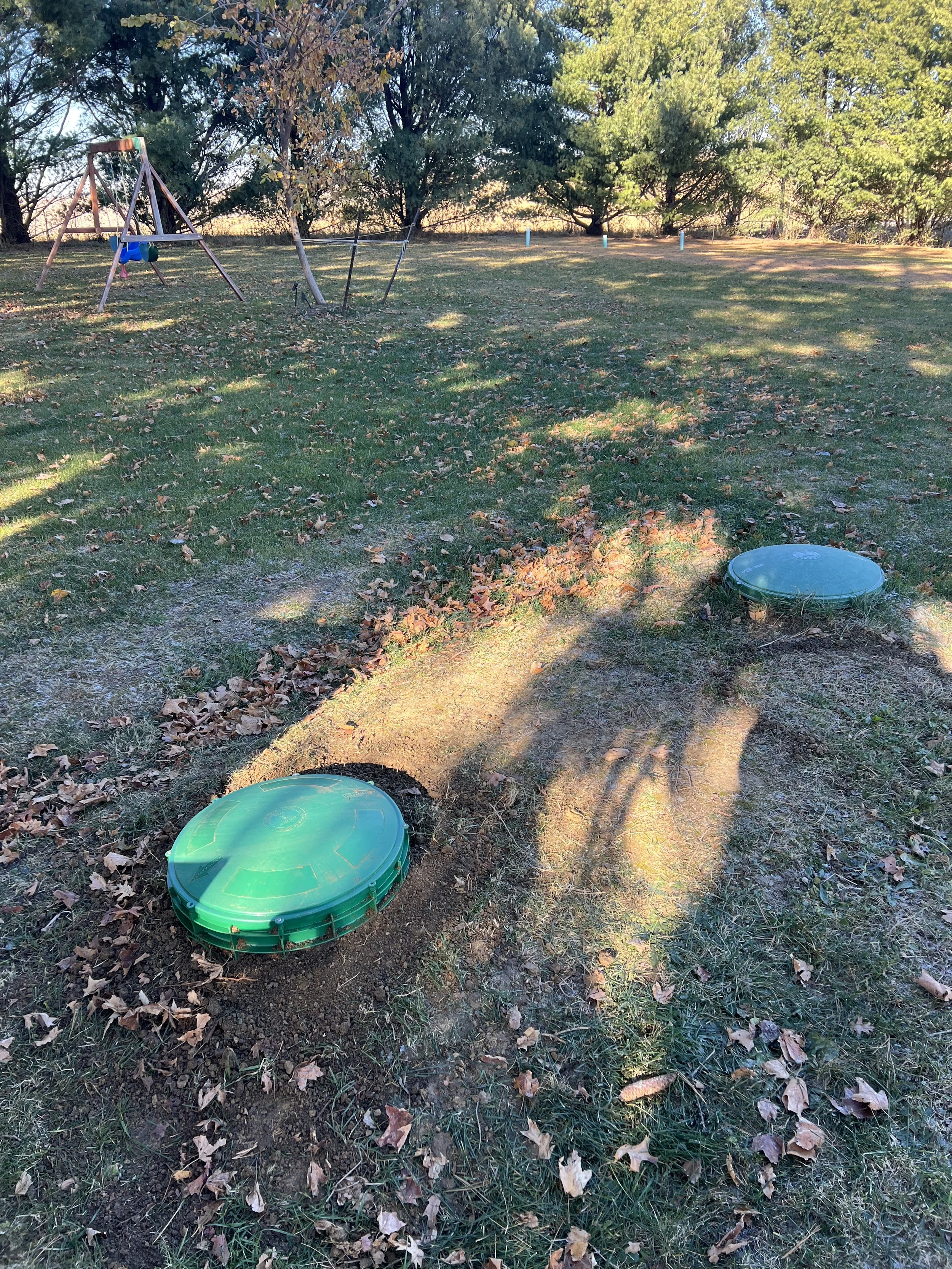 Mower Damaged Septic Lid Replacement