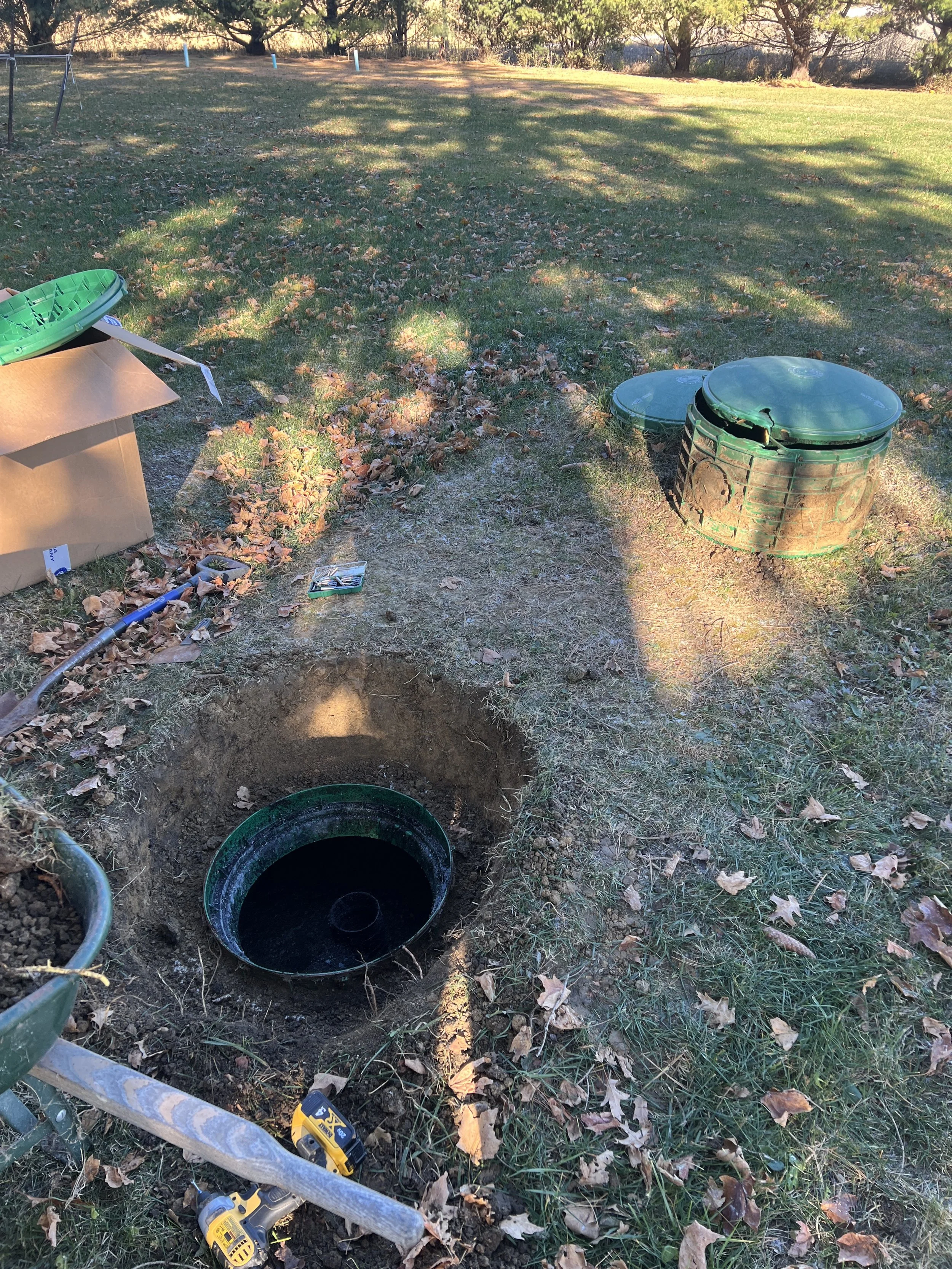 Mower Damaged Septic Lid Replacement