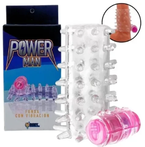 FUNDA CON VIBRACION PARA DEDO O PENE POWER MAN.webp