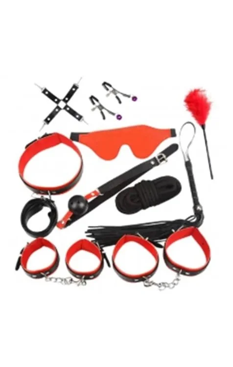 KIT SADO BDSM DE LUJO 10 PIEZAS