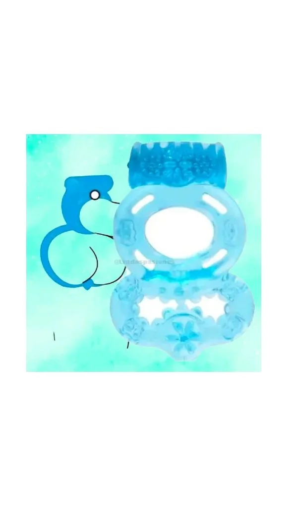 ANILLO VIBRADOR RETARDANTE TEXTURIZADO DOBLE QUEEN