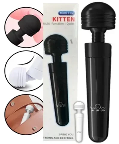 VIBRADOR MASAJEADOR DE CLITORIS KITTEN BLANCO.webp