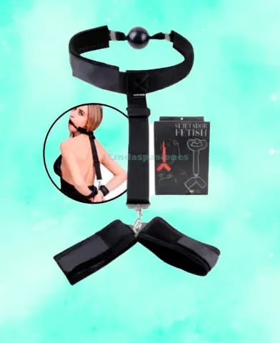 SOMETEDOR FETISH ESPALDA Y MORDAZA BDSM