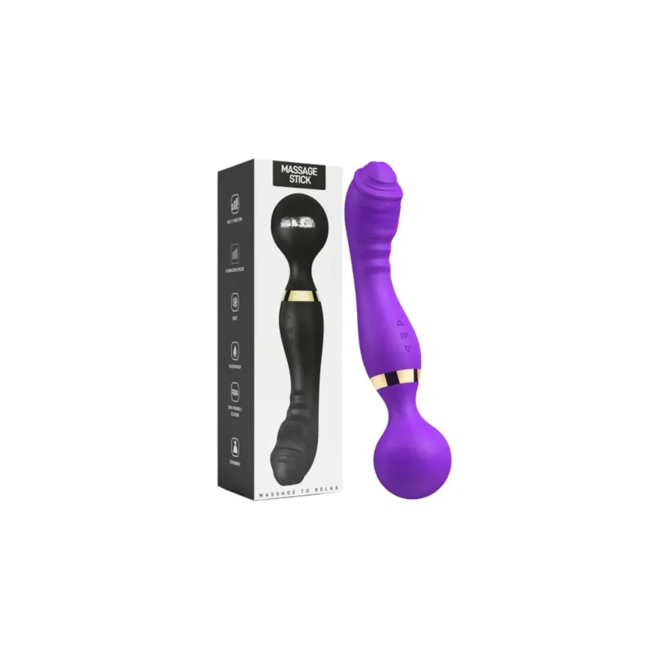 VIBRADOR 2 EN 1 PUNTO G Y CLITORIS TIPEX