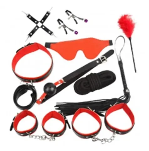 KIT SADO BDSM DE LUJO 10 PIEZAS.webp