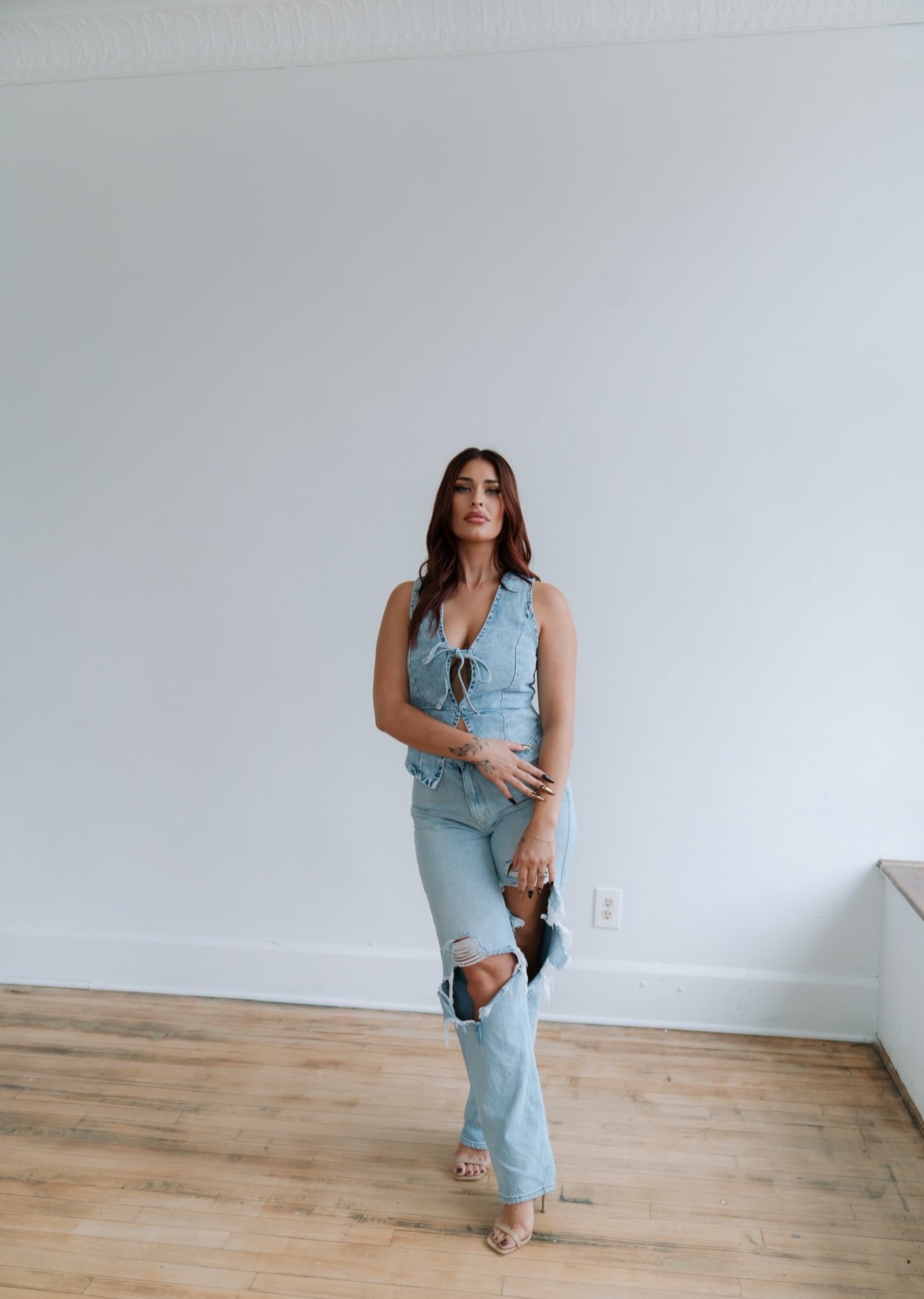 Blonding service with foil highlights at The Emerald Salon Akron OH