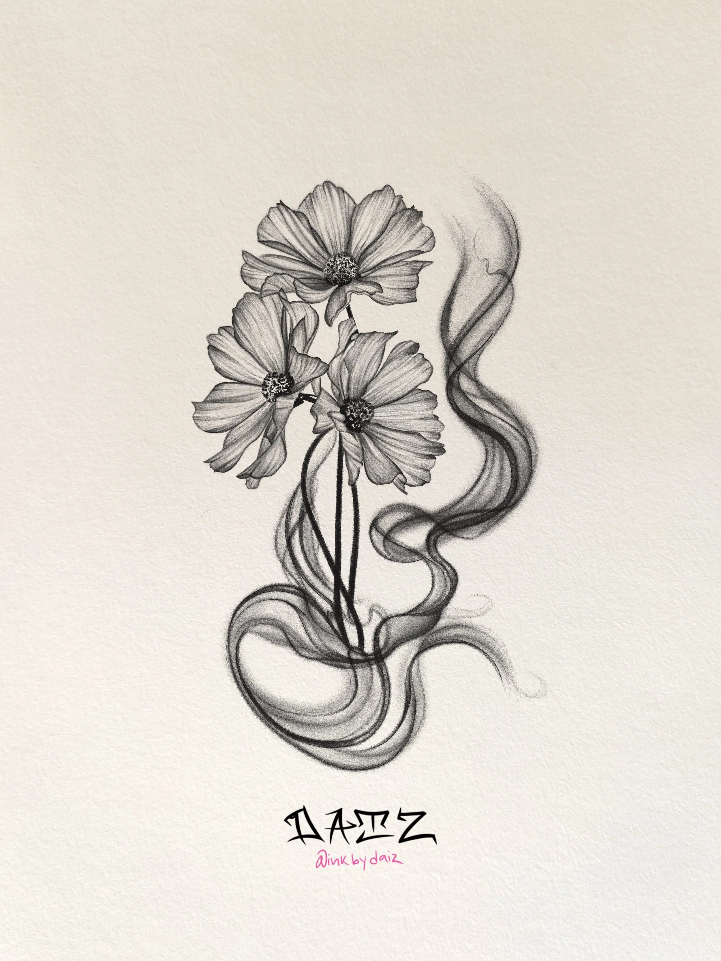 Poppy Flowers & Smoke