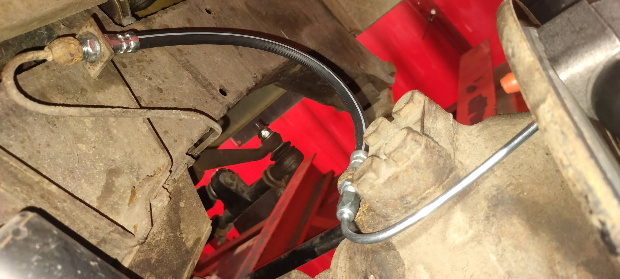 Detail of a brake system overhaul 
