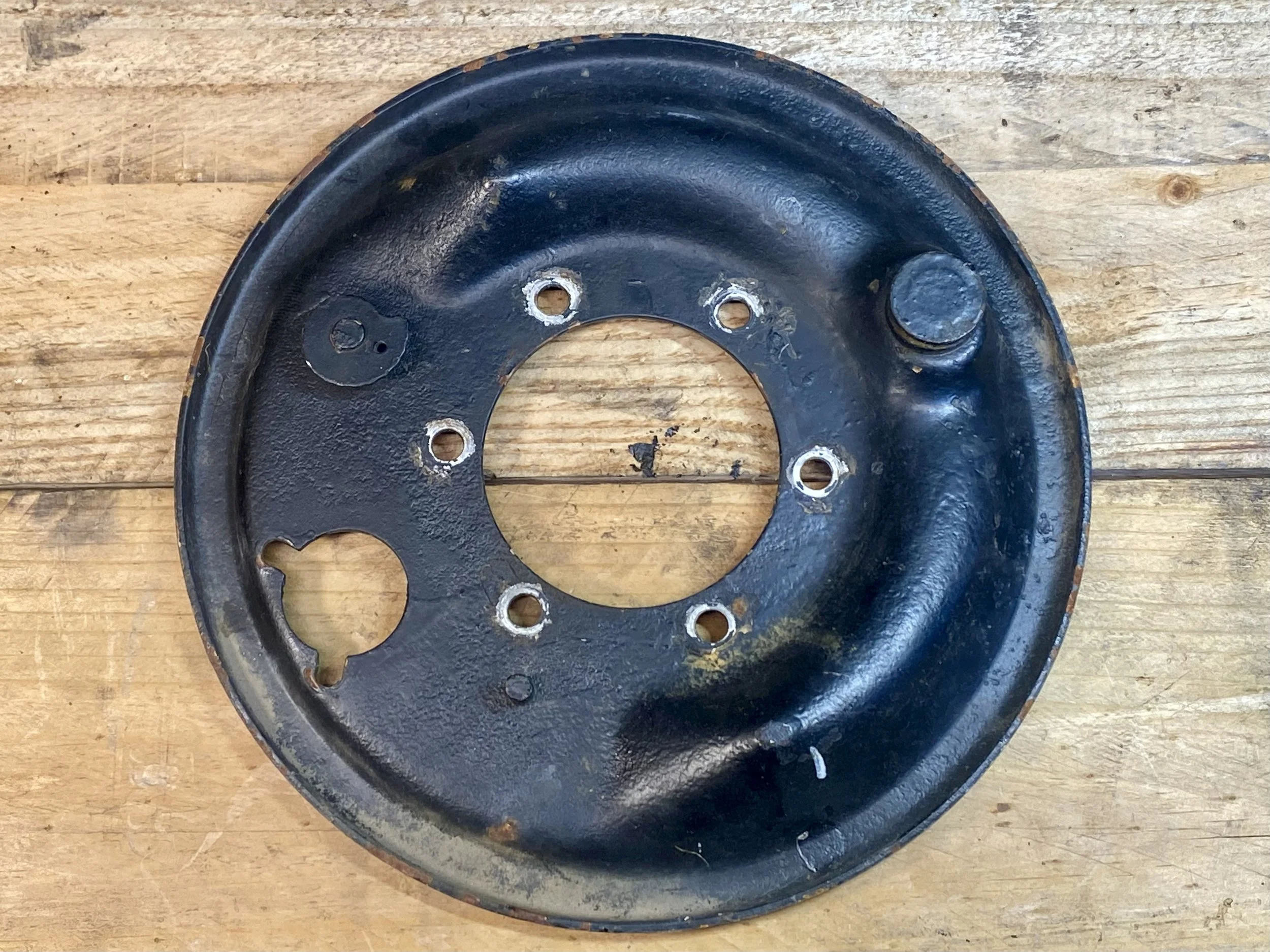 RHS and LHS 10 inch foot brake backing plates for Series 2a and 3 