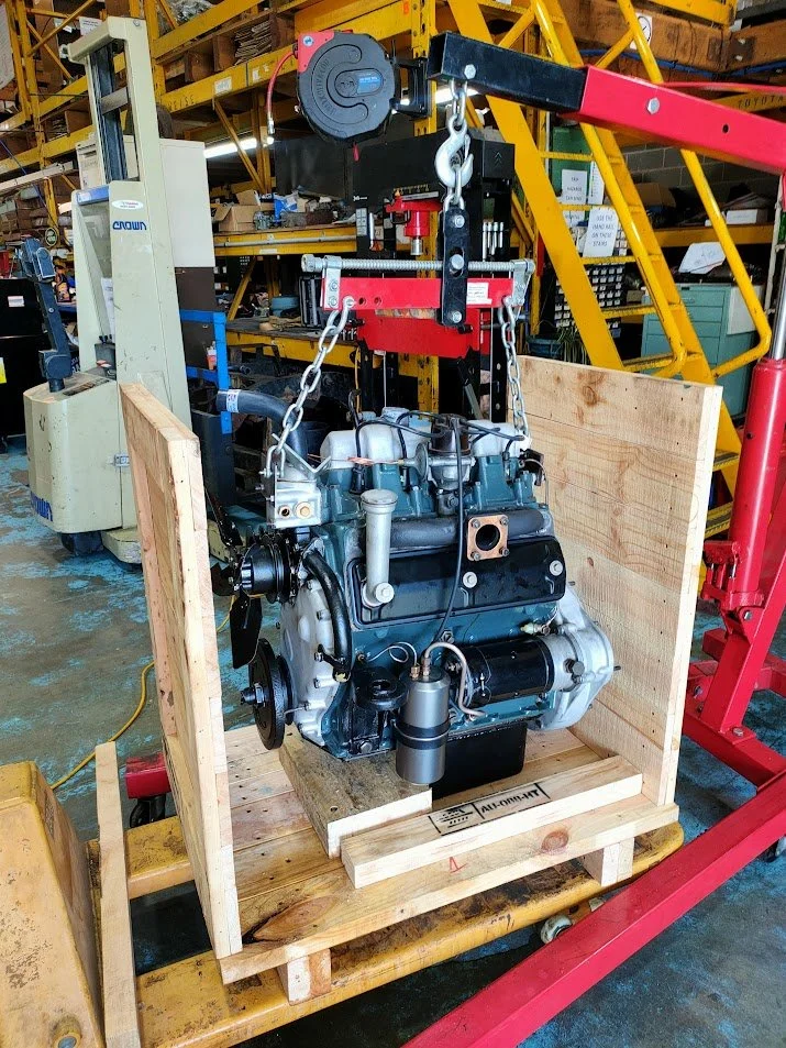 A 1949 1.6 litre Series 1 engine, rebuilt by Series Magic, readied for return to Western Australia 