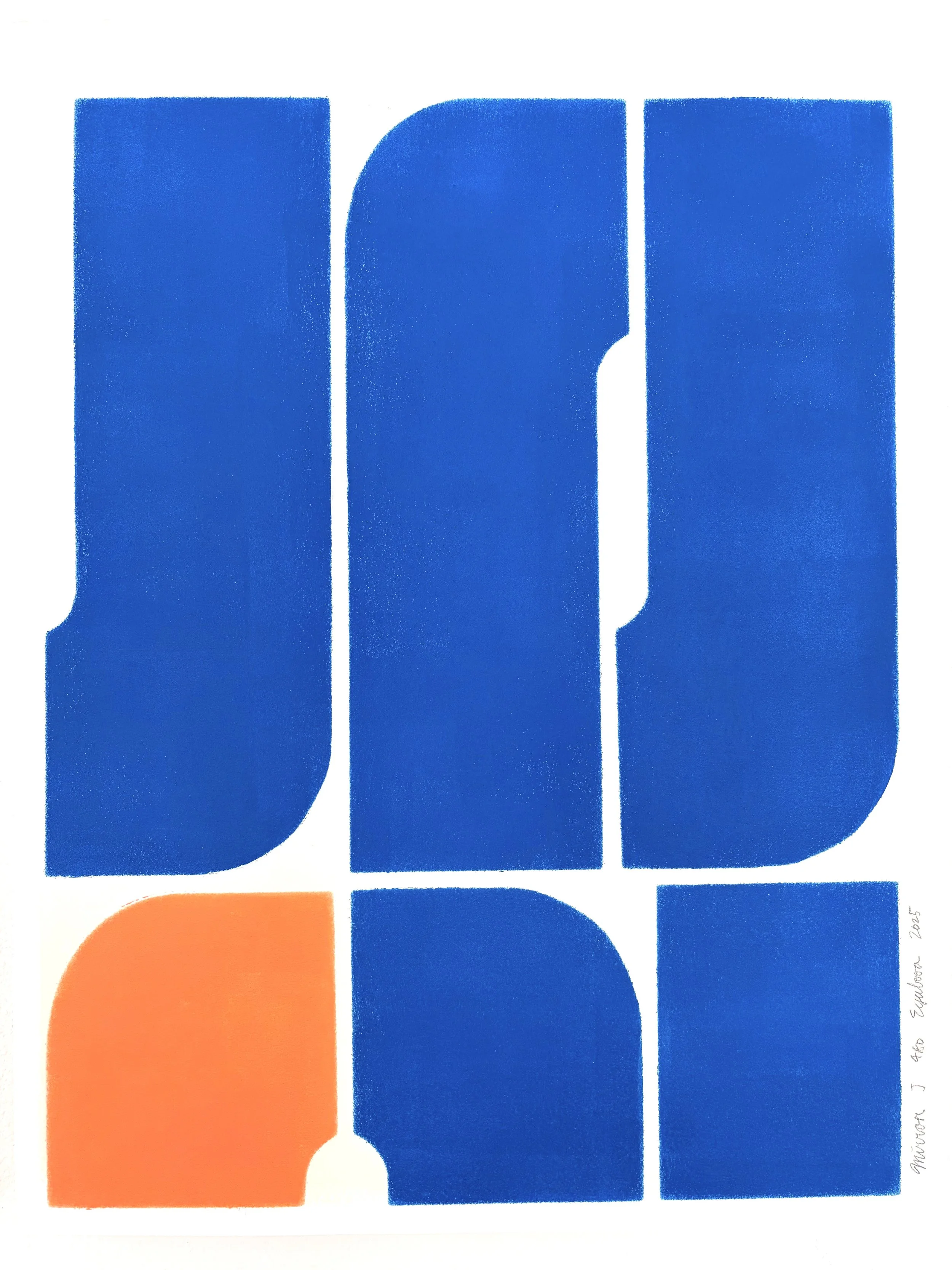 Mirror 1, Mixed media on Acid Free Watercolor Paper, 59x41cm, 2025