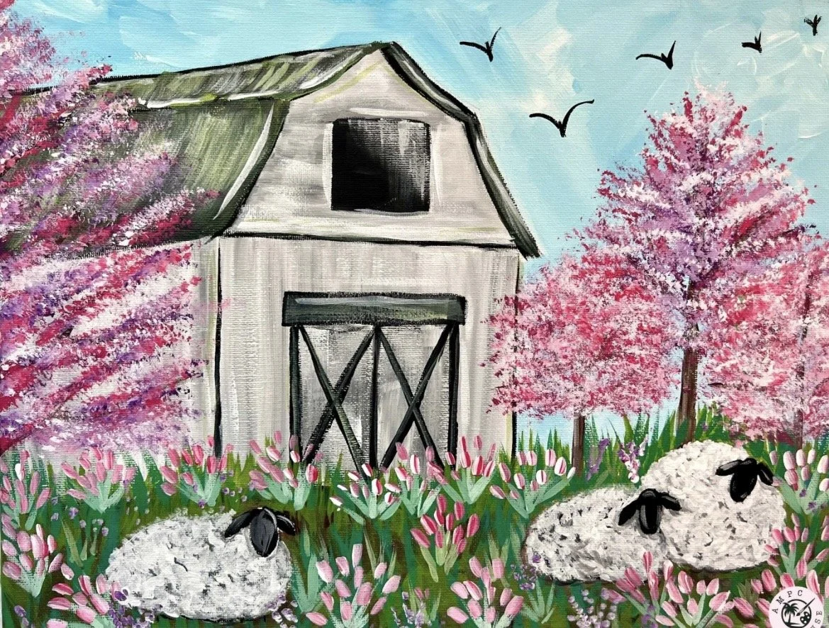 Spring Barn & Sheep