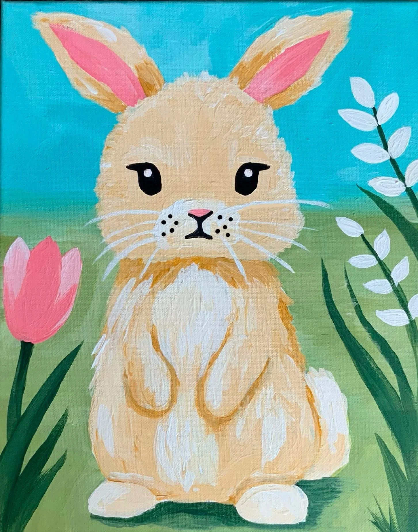 Spring Floral Bunny