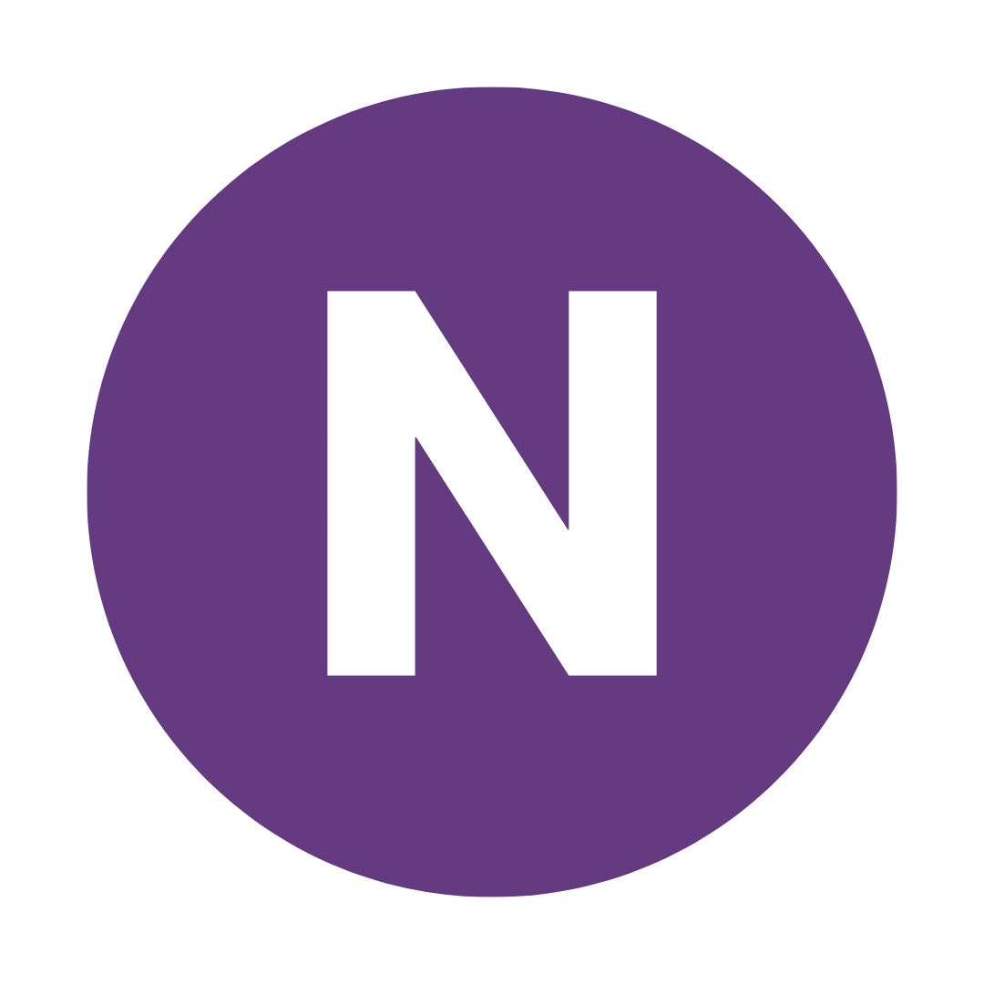 Beyond CFO - Purple circle with a large white letter N in the center.