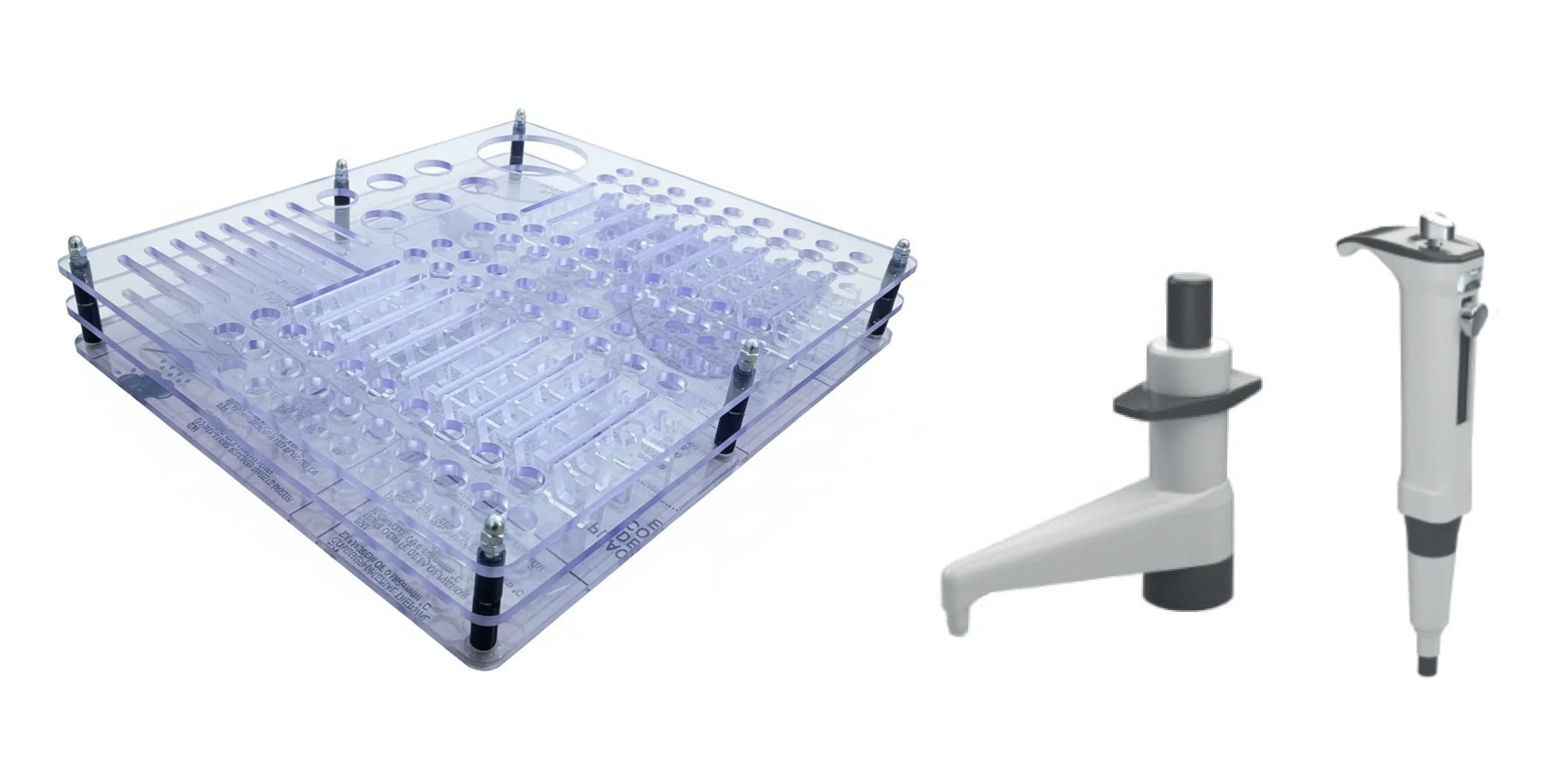 Gel card stand, easy dispenser and easy pipette for blood grouping and immunohematology.